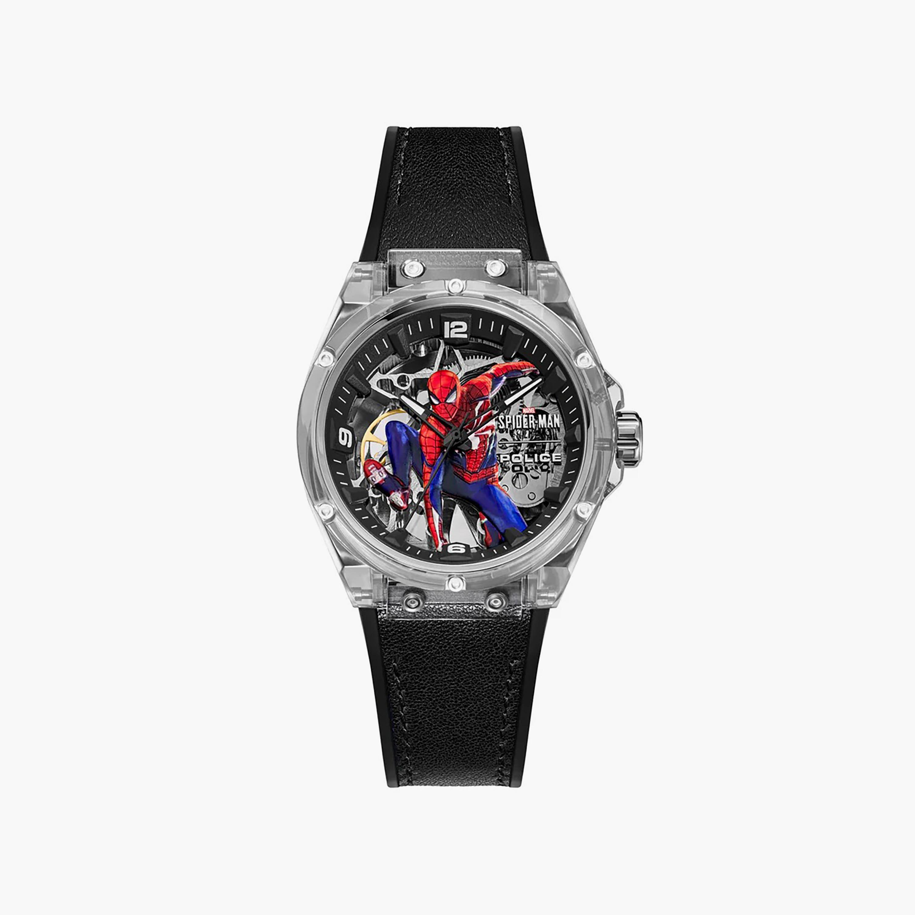 بوليس ساعة رجالية سيليكون سوداء اوتوماتيك ٤٤ مم | PEWGR0074302-men-watchesandjewellery-watches-image-1