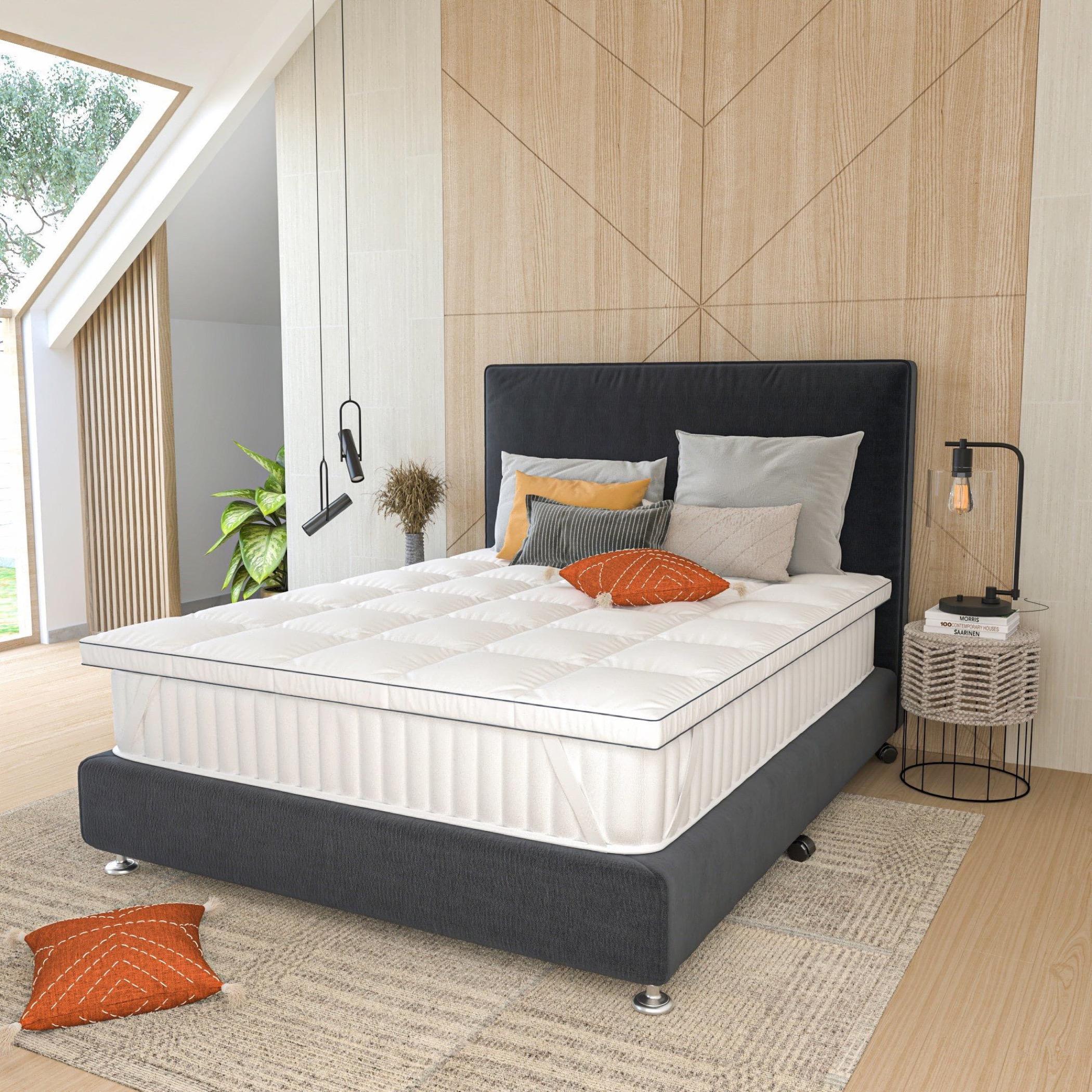 Silentnight Luxury Hollow Fibre Mattress Topper - 200x200 cm