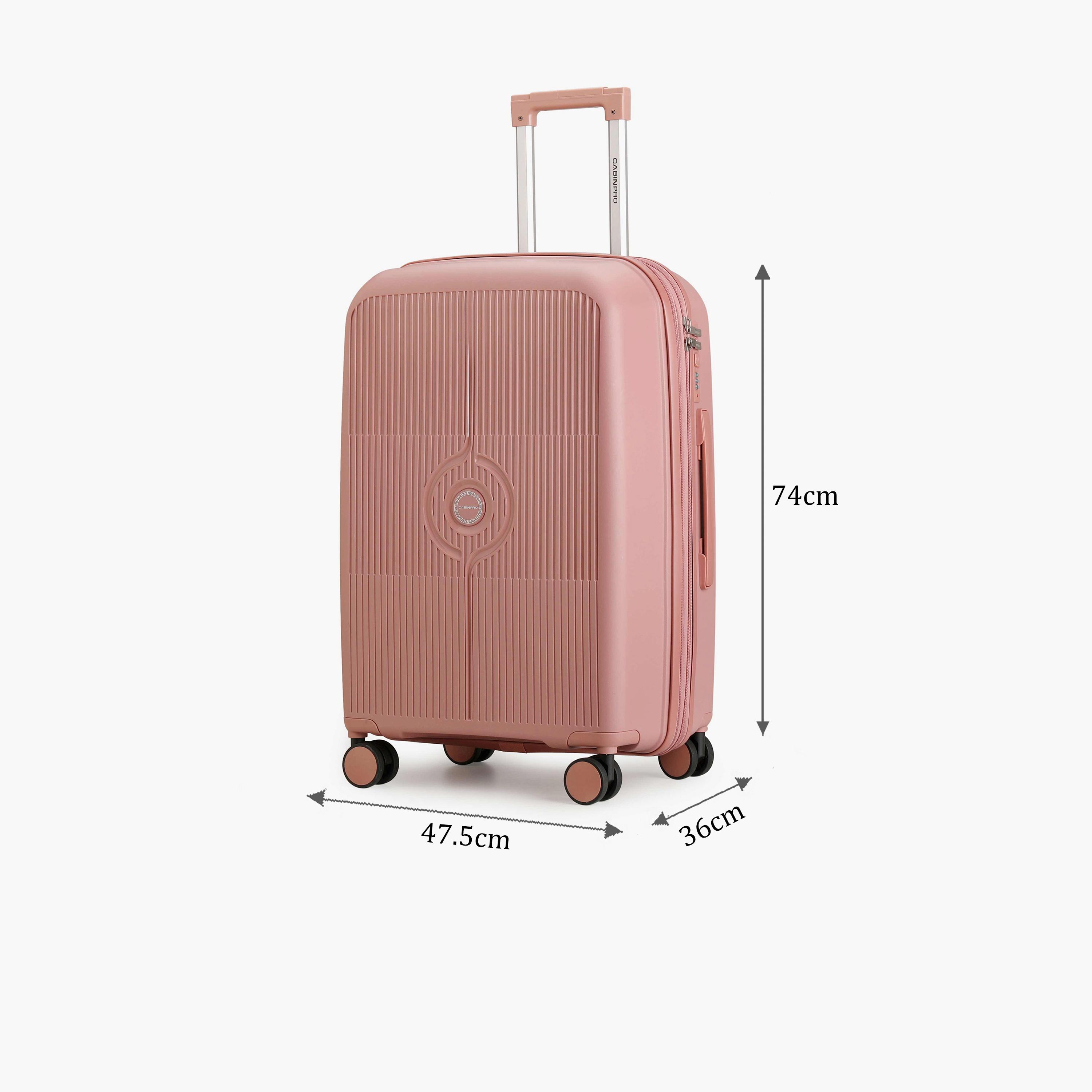 Cabinpro 74 CM Large Check-in Polypropylene Hard Sided 4-Wheeler Spinner Trolley Bag with TSA Lock | CP003-28-travel-luggagesandbags-luggage-image-2