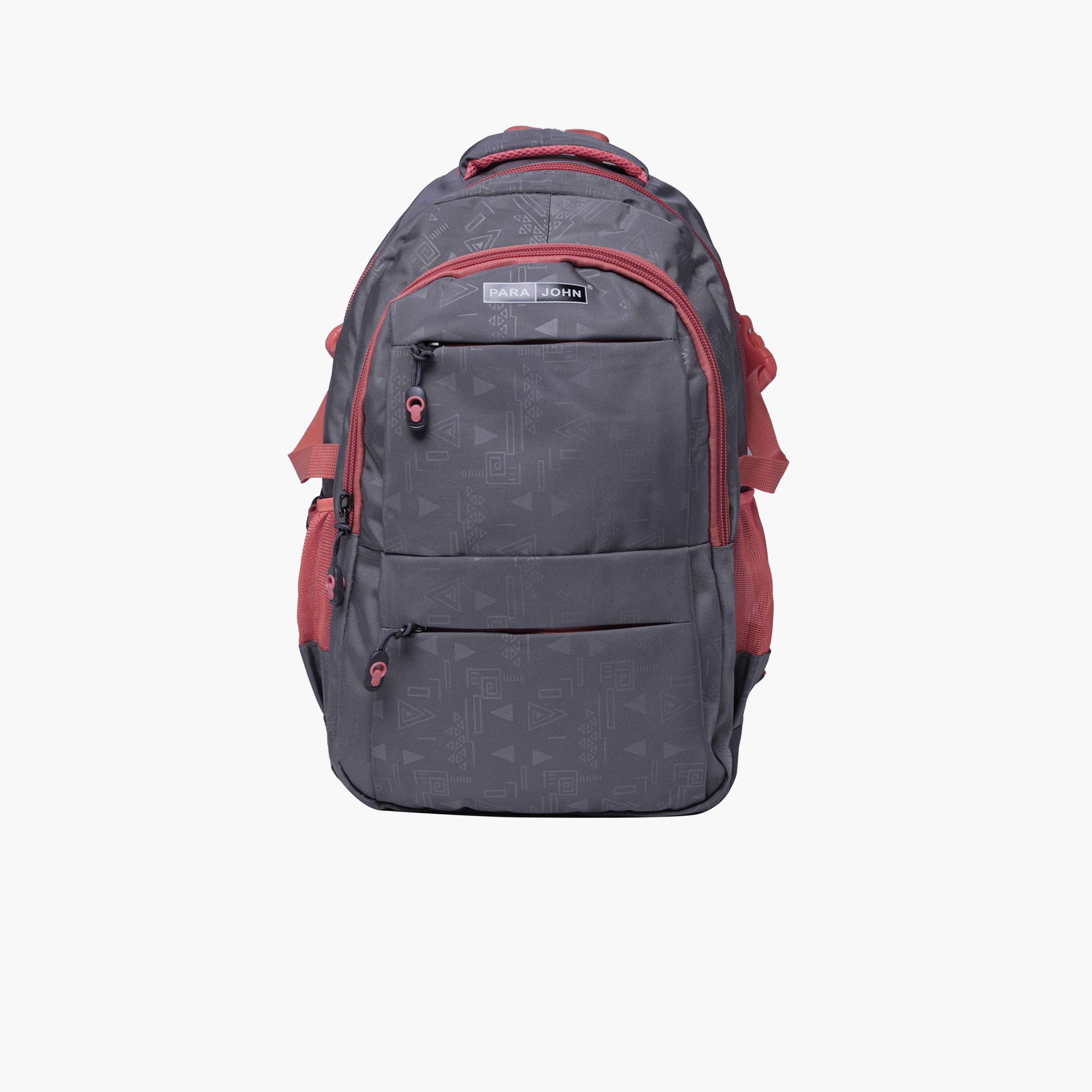 Para John 18 Inches Backpack - Polyester, Adjustable Shoulder Straps | PJSB6044A22-school-bagsandbackpacks-backpacks-image-1