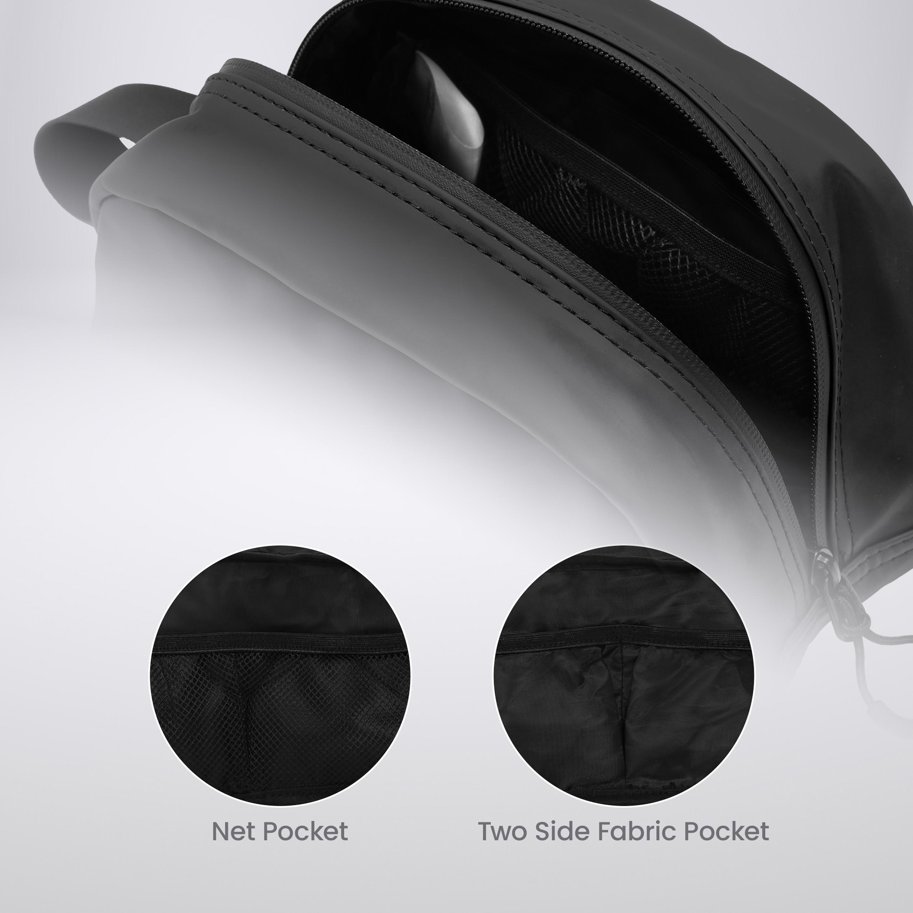 Para John Solid Pouch with Zipper and Wrist Strap-men-bags-image-4