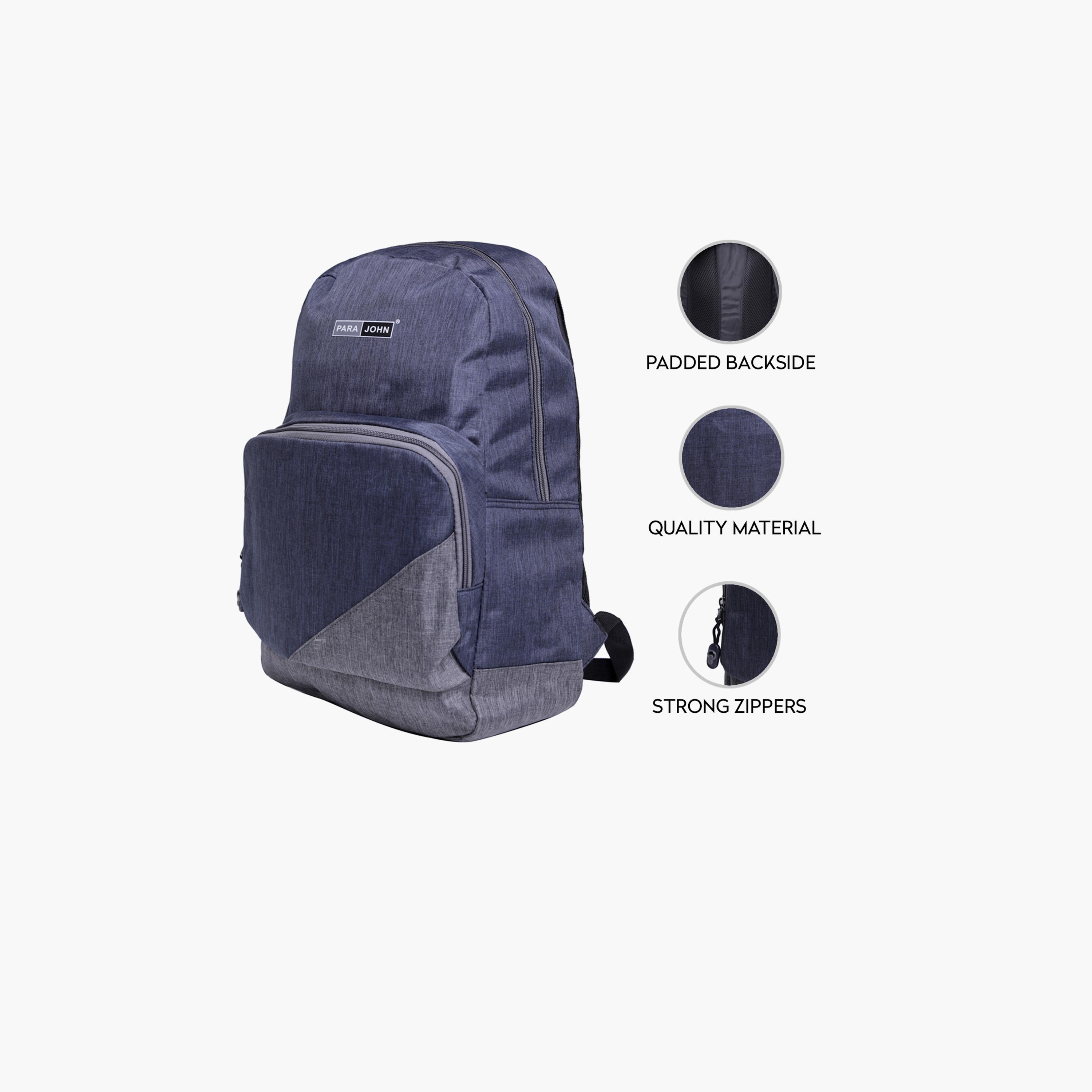 Para John 18 Inches Backpack - Polyester, Adjustable Shoulder Straps | PJSB6051A18-school-bagsandbackpacks-backpacks-image-3