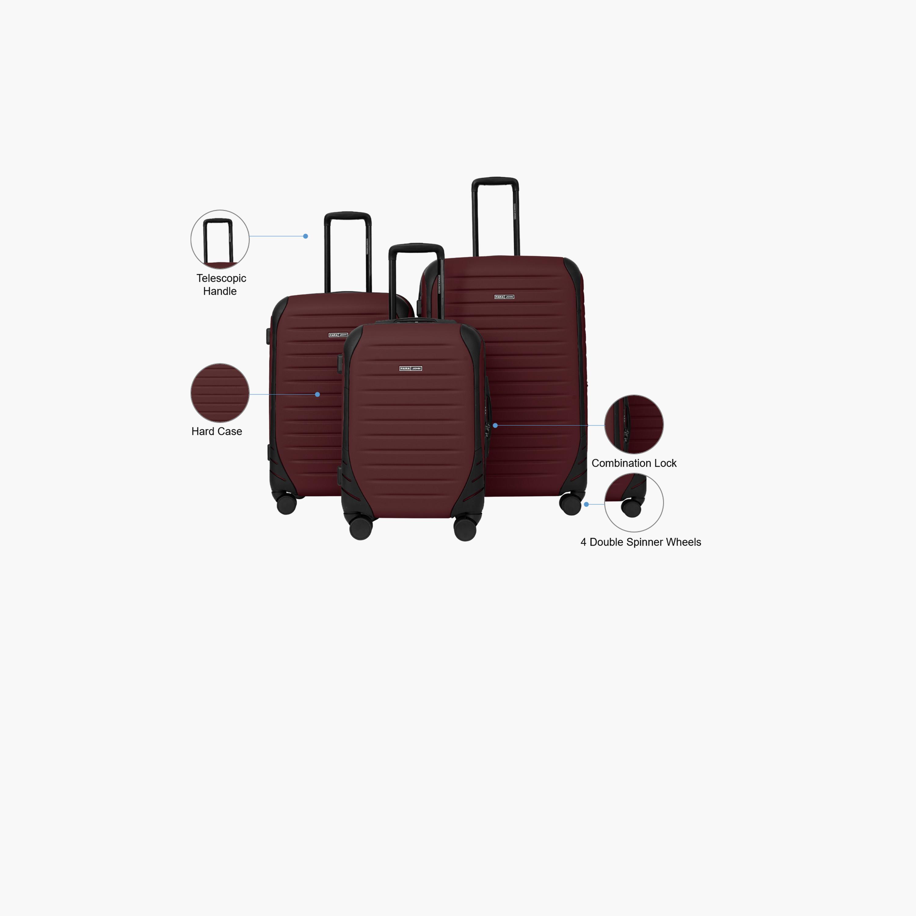 بارا جون-  طقم شنط ألتيف 3 قطع بأربع عجلات دوارة من مادة ABS الصلبة مع قفل مركب-travel-luggagesandbags-luggage-image-2
