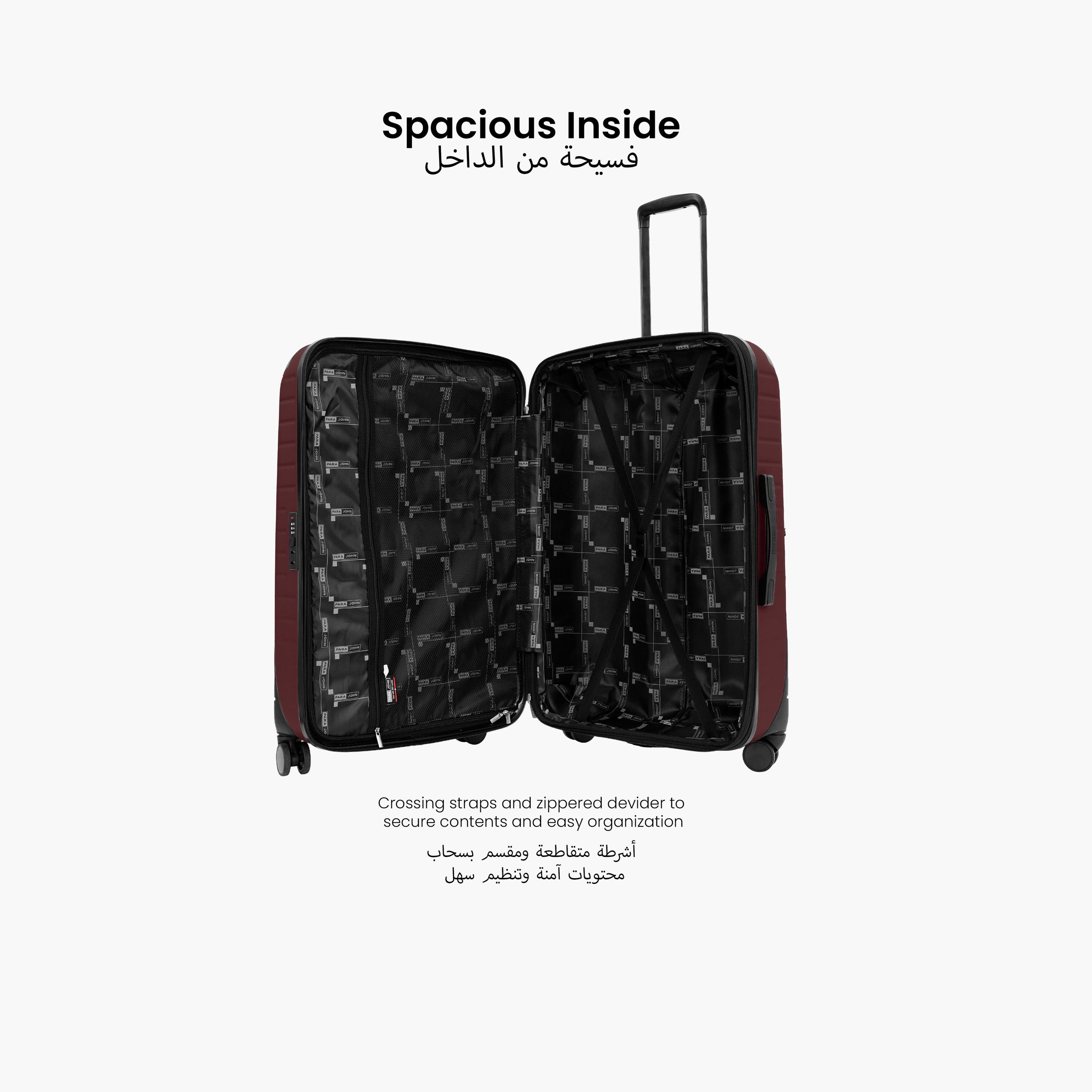 بارا جون-  طقم شنط ألتيف 3 قطع بأربع عجلات دوارة من مادة ABS الصلبة مع قفل مركب-travel-luggagesandbags-luggage-image-8