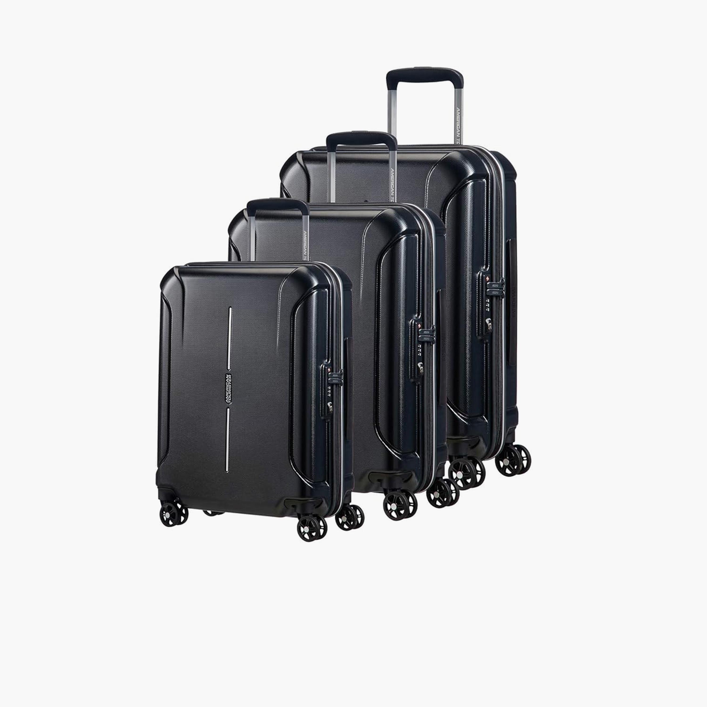 American Tourister Technum Set of 3 Polypropylene Hard Sided 4-Wheeler Spinner Trolley Bag with TSA Lock-travel-luggagesandbags-luggage-image-1