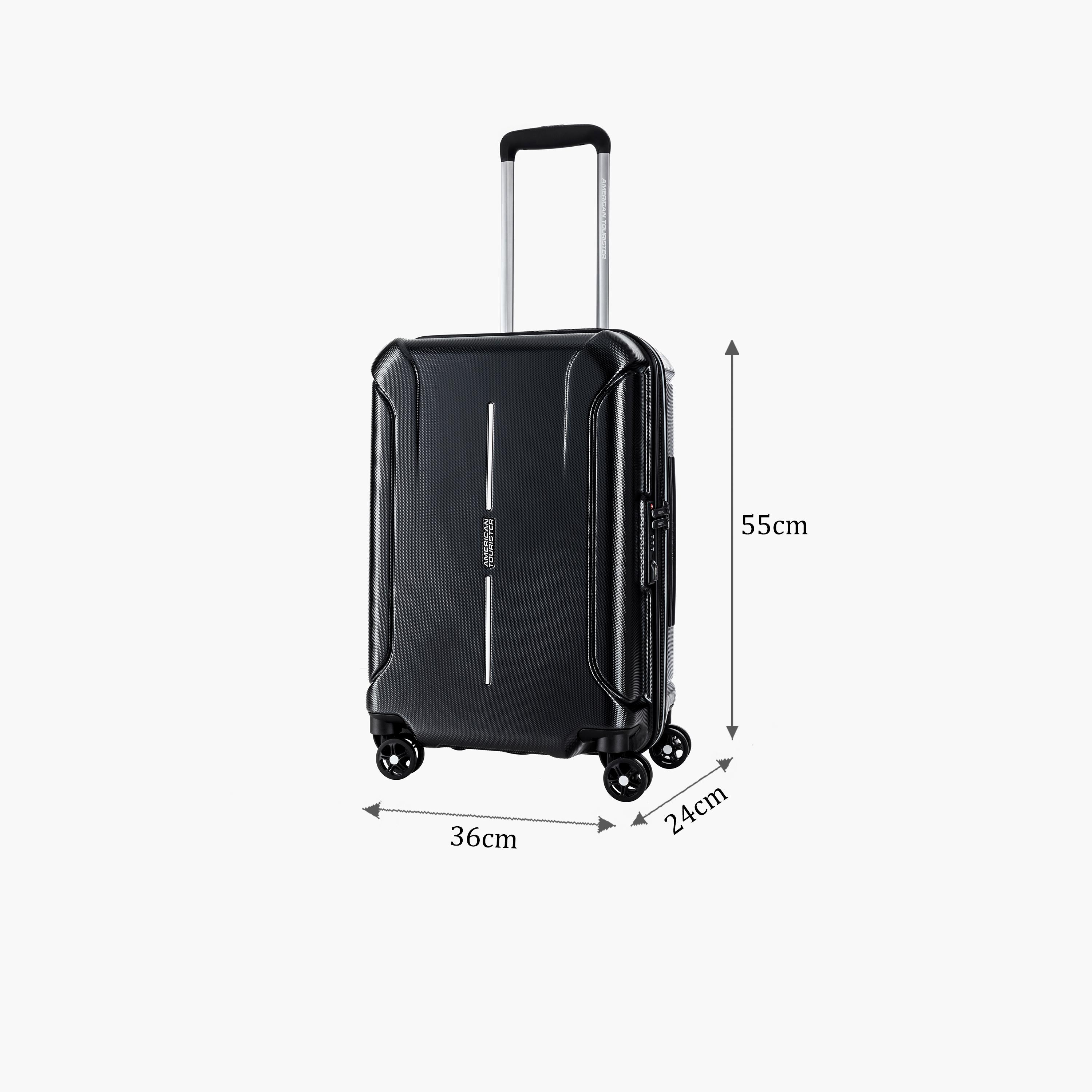 American Tourister Technum 55 CM Small Cabin Polypropylene Hard Sided 4-Wheeler Spinner Trolley Bag with TSA Lock-travel-luggagesandbags-luggage-image-2