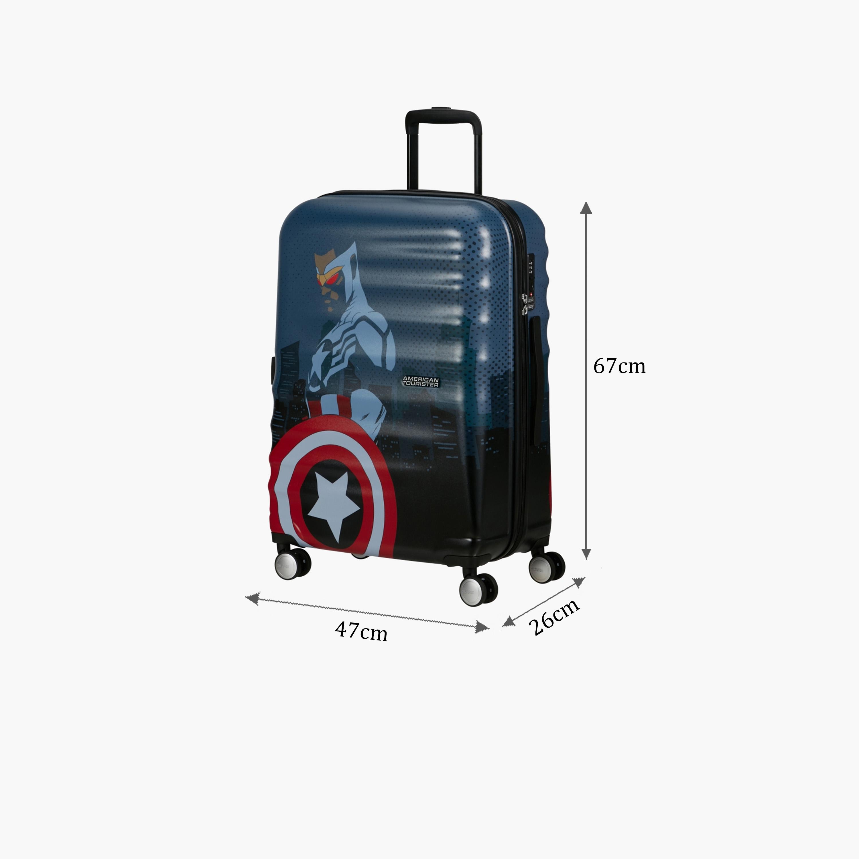 American Tourister Wavebreaker 67 CM Medium Check-in Polypropylene Hard Sided 4-Wheeler Spinner Trolley Bag with TSA Lock-travel-kidstrolleyandbags-image-2