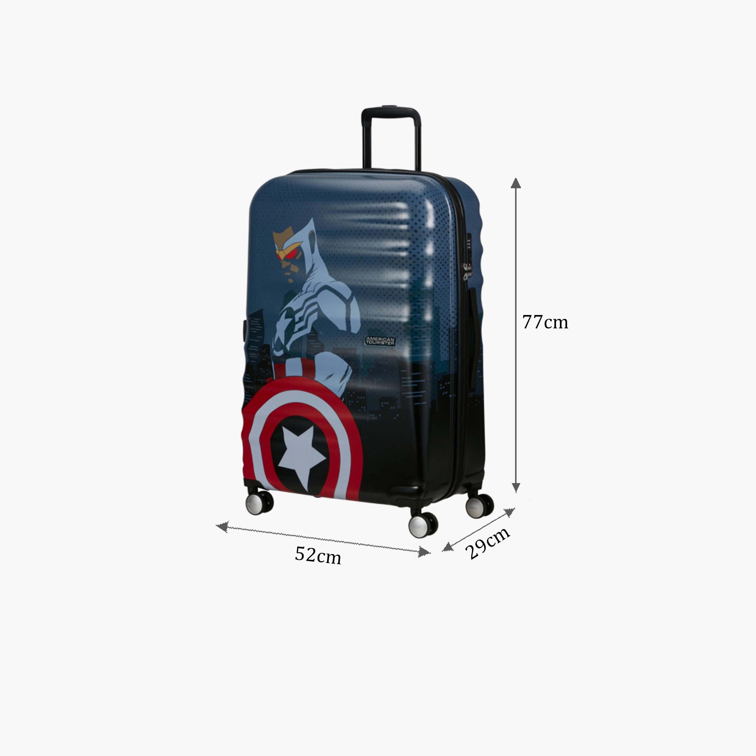 American Tourister Wavebreaker 77 CM Large Check-in Polypropylene Hard Sided 4-Wheeler Spinner Trolley Bag with TSA Lock-travel-kidstrolleyandbags-image-2