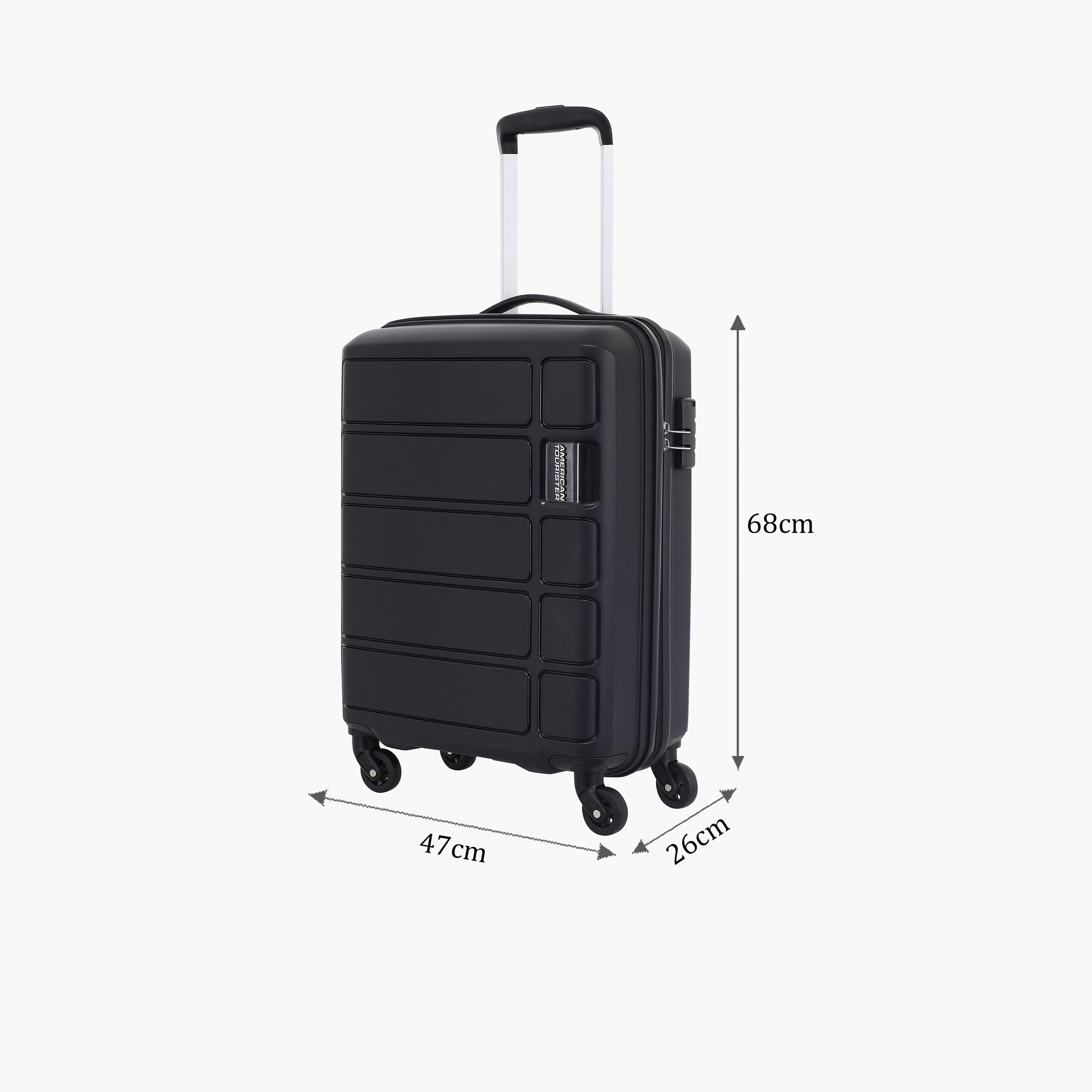 American Tourister Tracker 68 CM Medium Check-in Polypropylene Hard Sided 4-Wheeler Spinner Trolley Bag with Combination Lock-travel-luggagesandbags-luggage-image-2