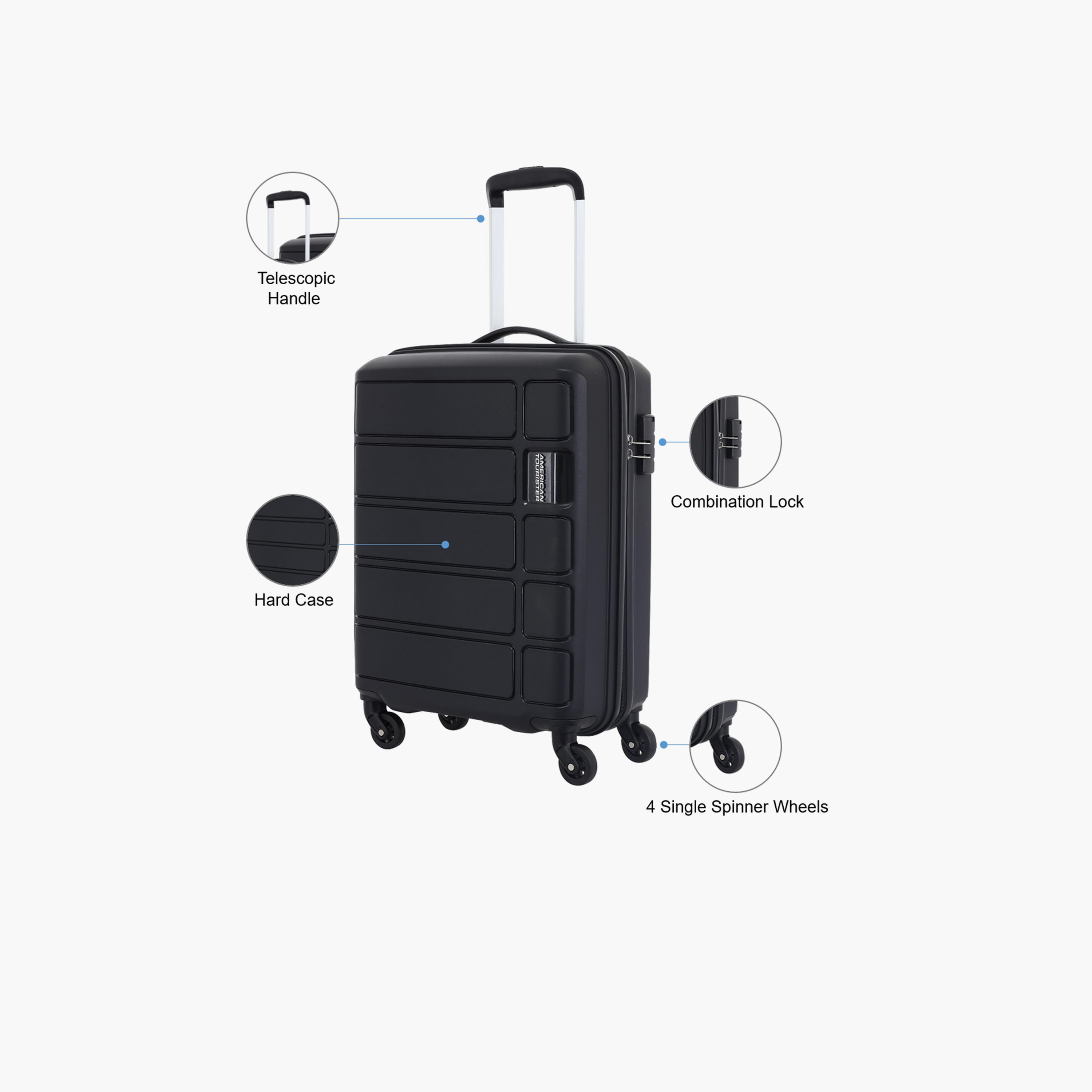 American Tourister Tracker 68 CM Medium Check-in Polypropylene Hard Sided 4-Wheeler Spinner Trolley Bag with Combination Lock-travel-luggagesandbags-luggage-image-3