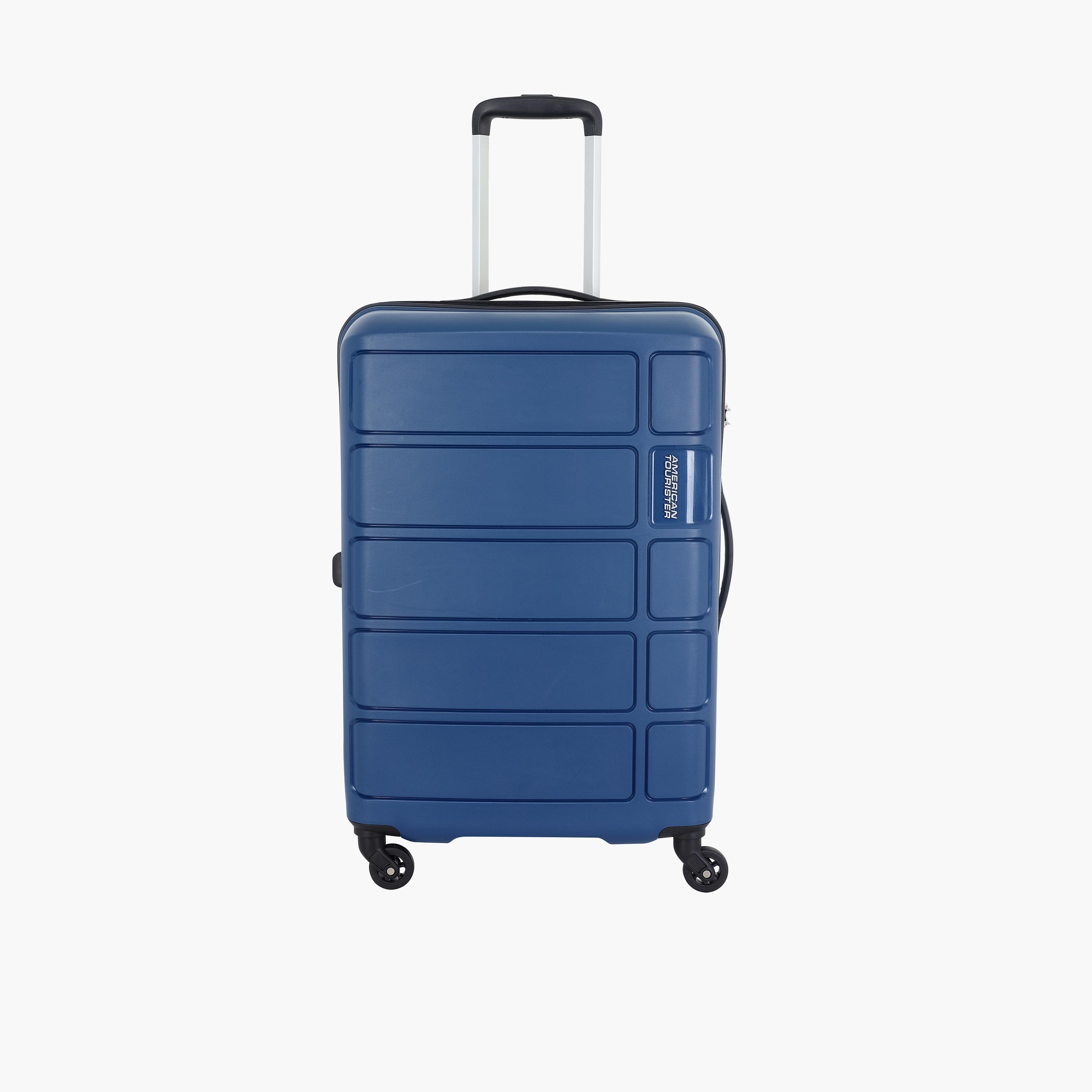 American Tourister Tracker 68 CM Medium Check-in Polypropylene Hard Sided 4-Wheeler Spinner Trolley Bag with Combination Lock-travel-luggagesandbags-luggage-image-1