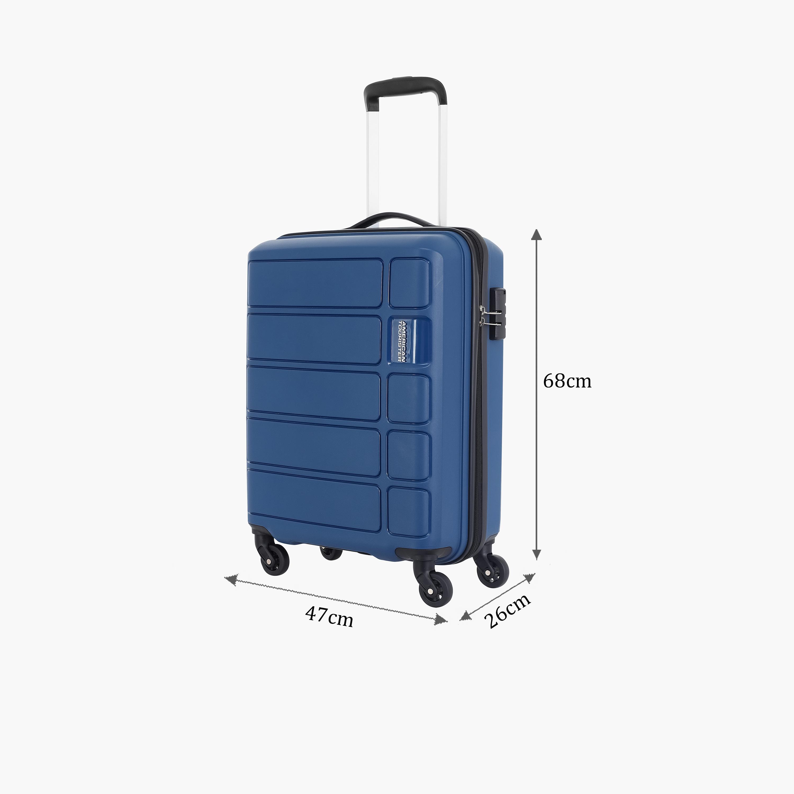 American Tourister Tracker 68 CM Medium Check-in Polypropylene Hard Sided 4-Wheeler Spinner Trolley Bag with Combination Lock-travel-luggagesandbags-luggage-image-2