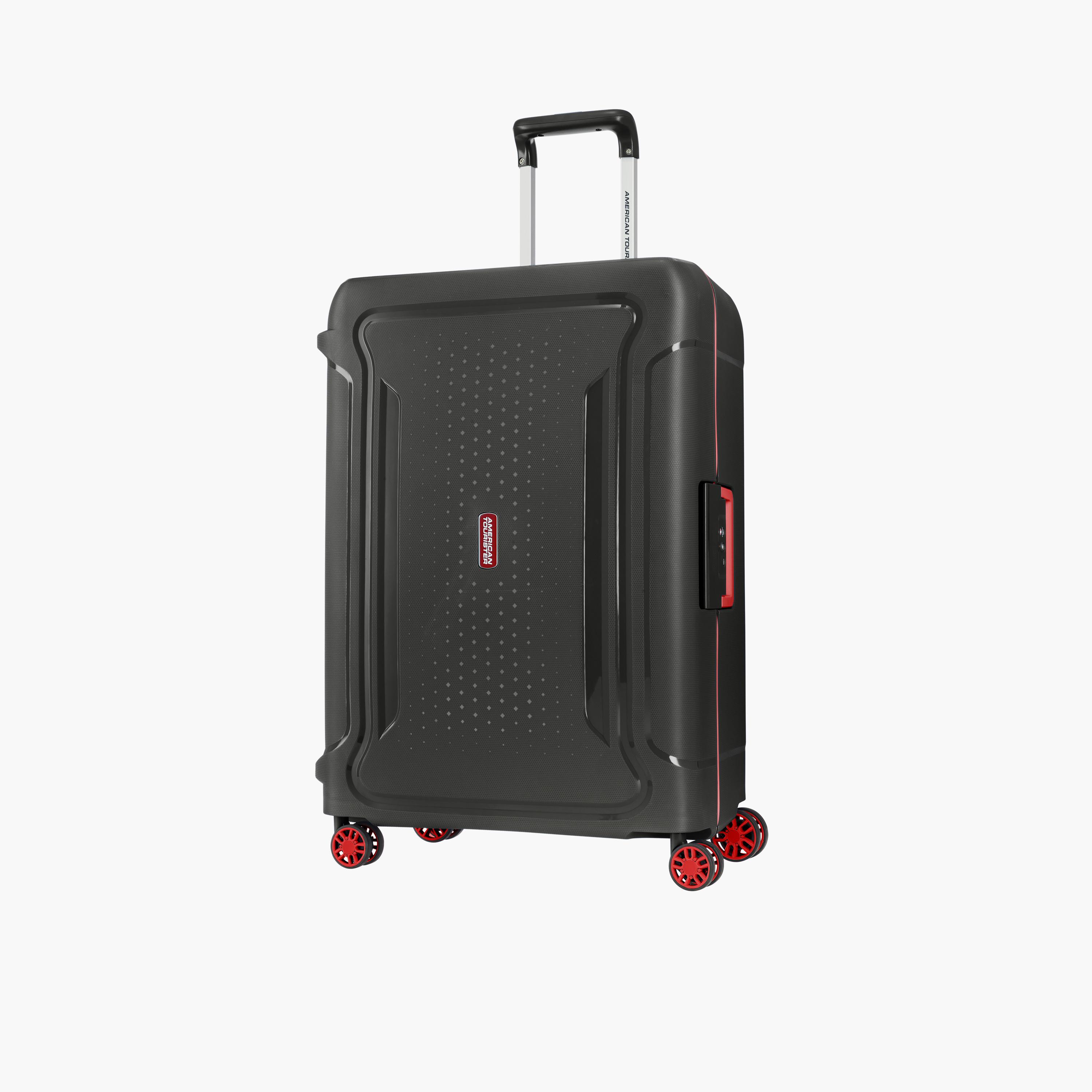 American Tourister Tribus 69 CM Medium Check-in Polypropylene Hard Sided 4-Wheeler Spinner Trolley Bag with TSA Lock-travel-luggagesandbags-luggage-image-1