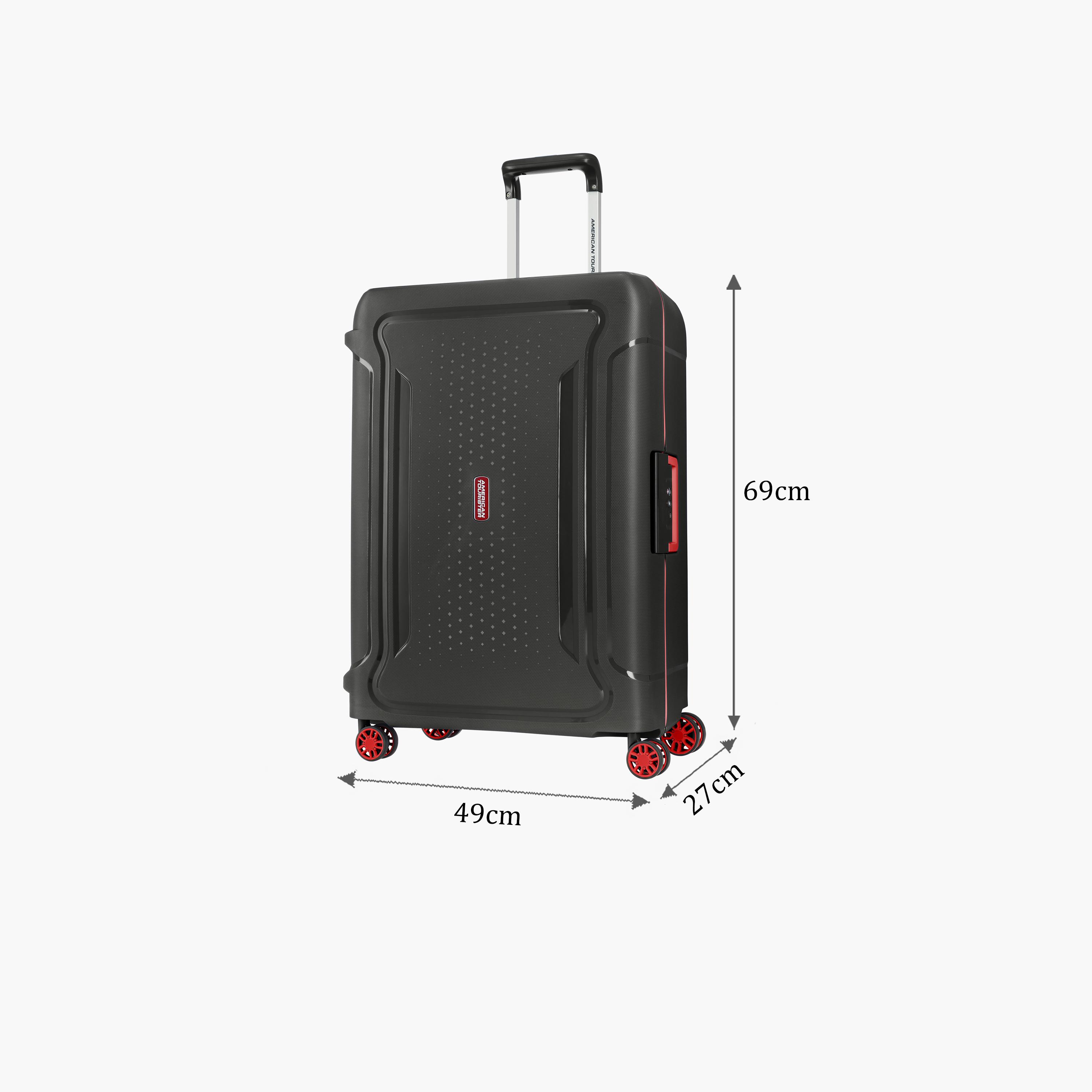 American Tourister Tribus 69 CM Medium Check-in Polypropylene Hard Sided 4-Wheeler Spinner Trolley Bag with TSA Lock-travel-luggagesandbags-luggage-image-2