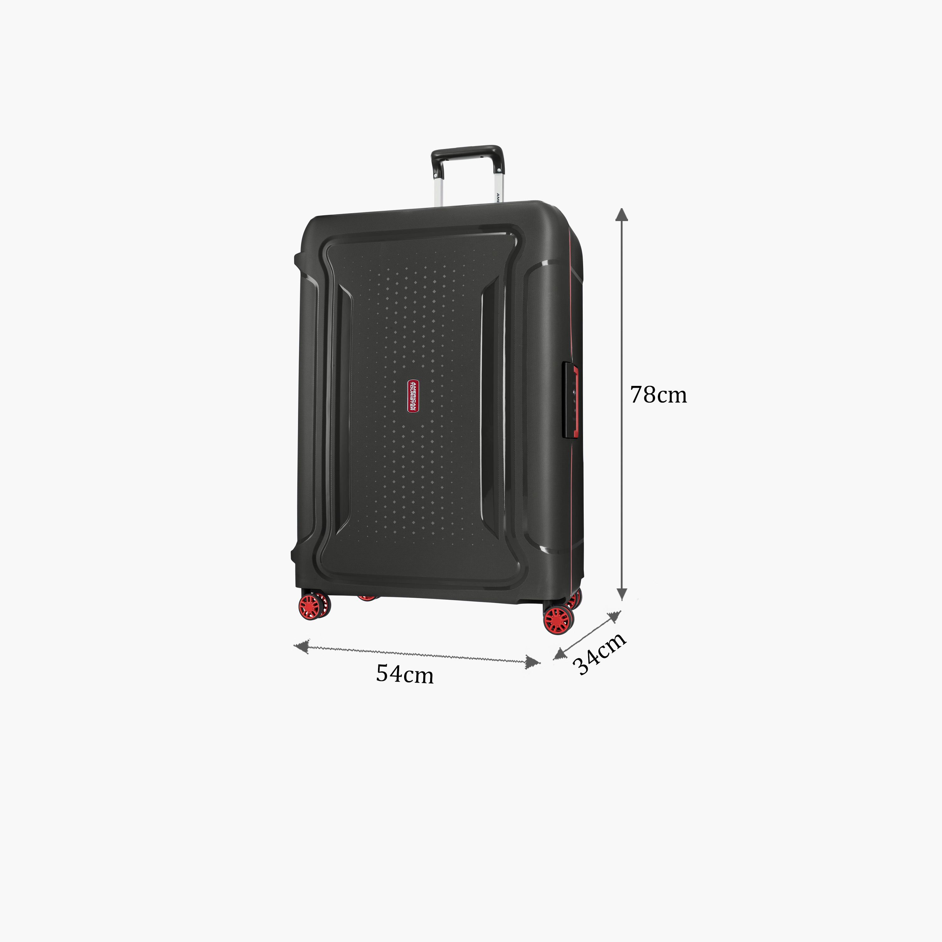 American Tourister Tribus 78 CM Large Check-in Polypropylene Hard Sided 4-Wheeler Spinner Trolley Bag with TSA Lock-travel-luggagesandbags-luggage-image-2