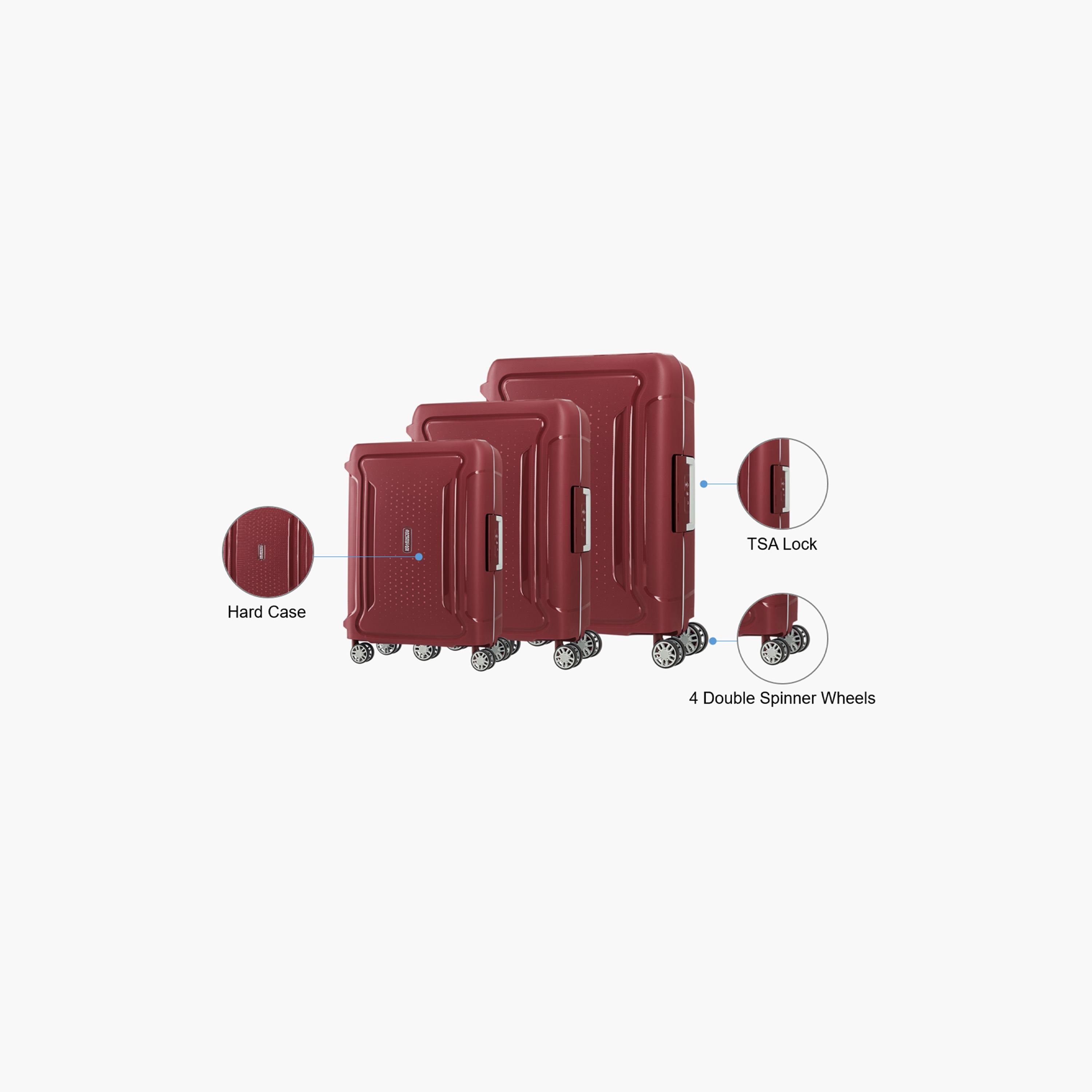 American Tourister Tribus Set of 3 Polypropylene Hard Sided 4-Wheeler Spinner Trolley Bag with TSA Lock-travel-luggagesandbags-luggage-image-2