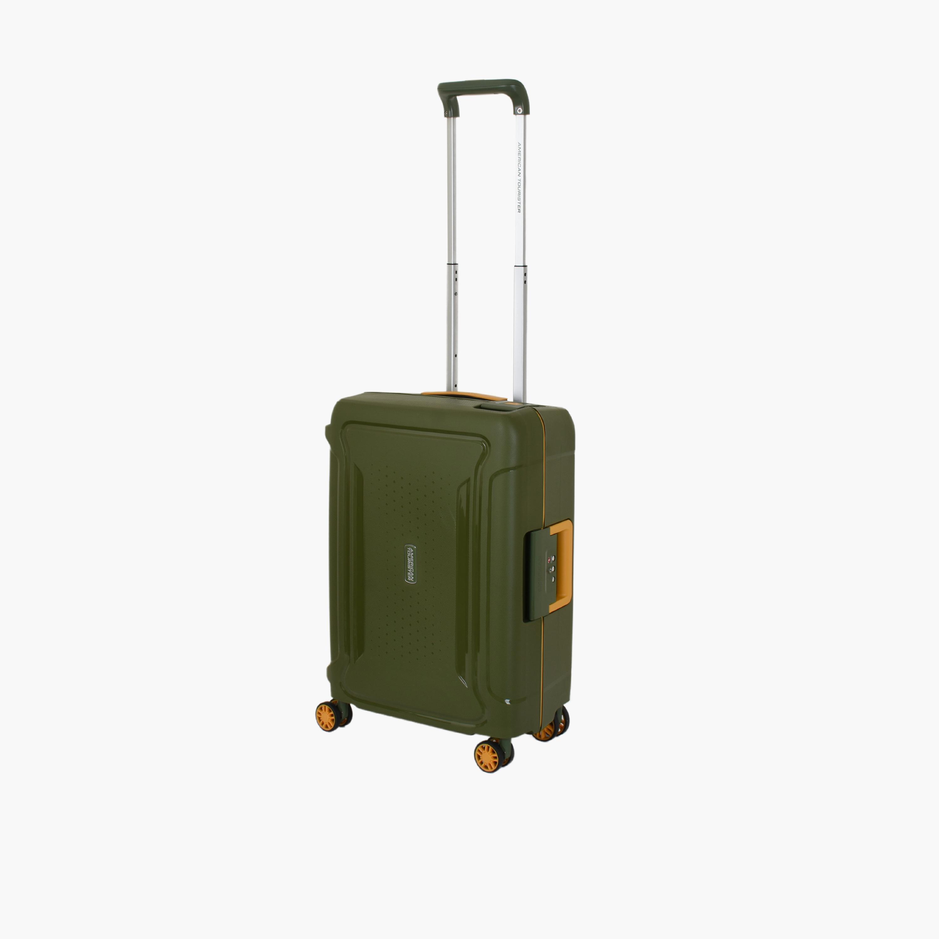American Tourister Tribus 55 CM Small Cabin Polypropylene Hard Sided 4-Wheeler Spinner Trolley Bag with TSA Lock-travel-luggagesandbags-luggage-image-1