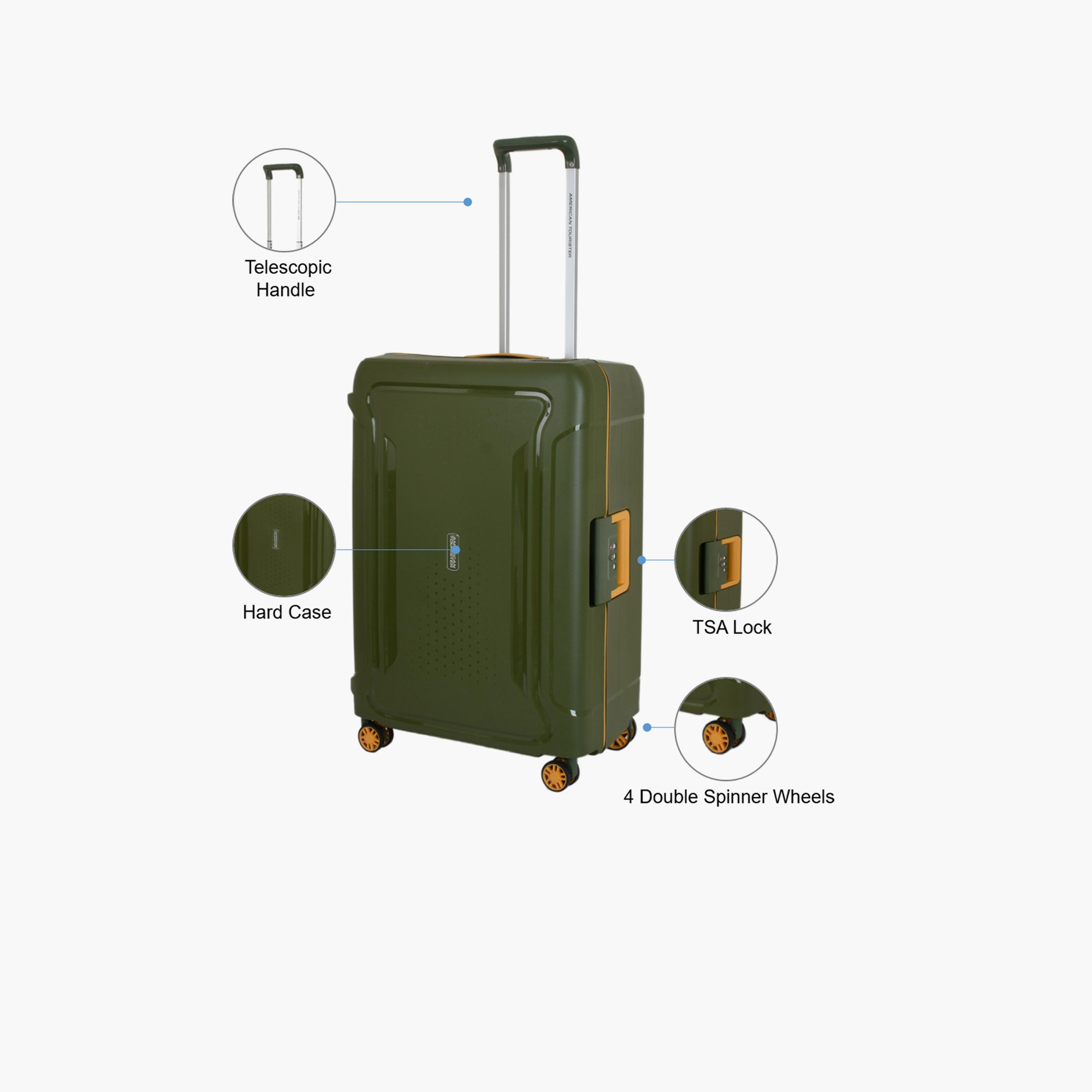 American Tourister Tribus 69 CM Medium Check-in Polypropylene Hard Sided 4-Wheeler Spinner Trolley Bag with TSA Lock-travel-luggagesandbags-luggage-image-3