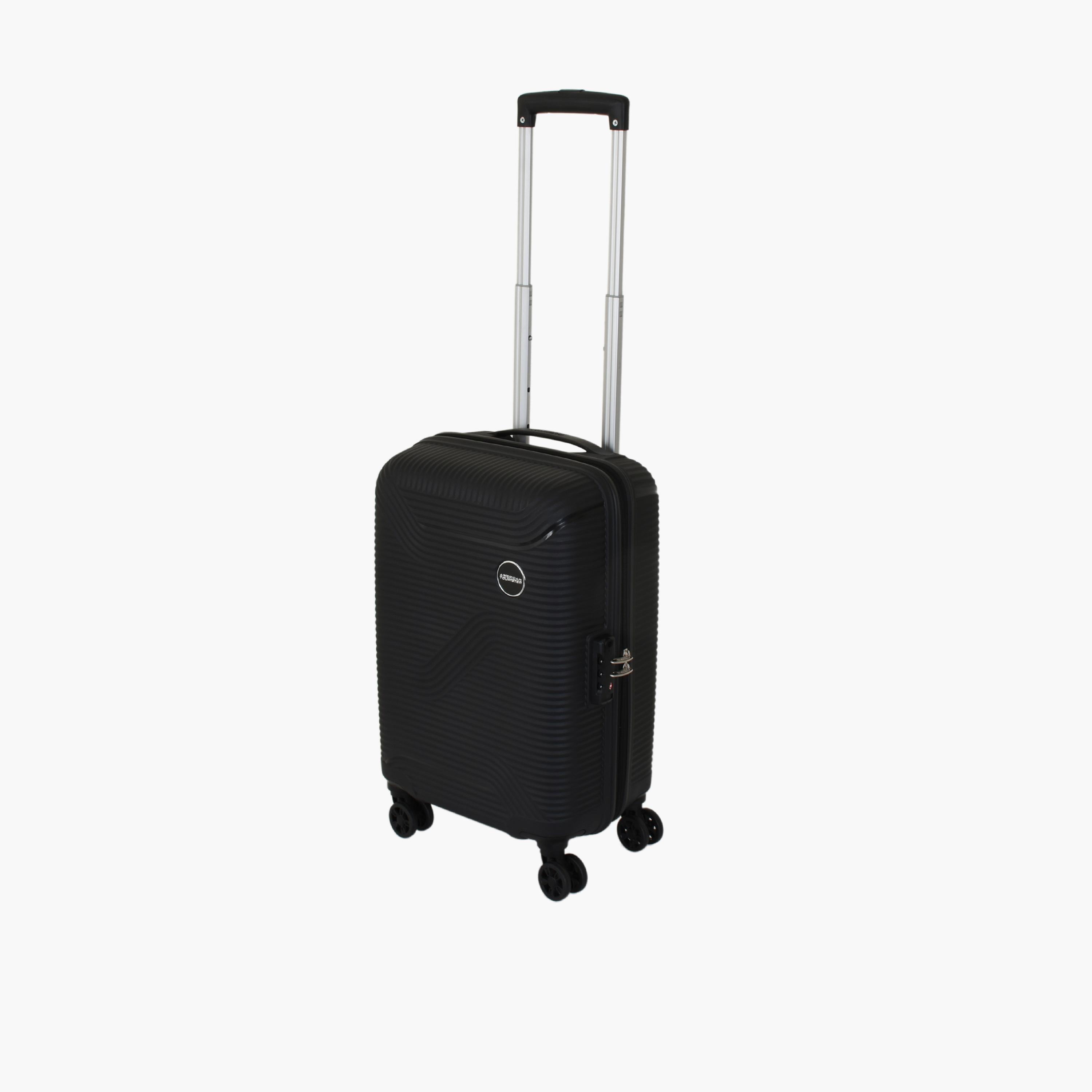 American Tourister Maxplus 55 CM Small Cabin Polypropylene Hard Sided 4-Wheeler Spinner Trolley Bag with TSA Lock-travel-luggagesandbags-luggage-image-1