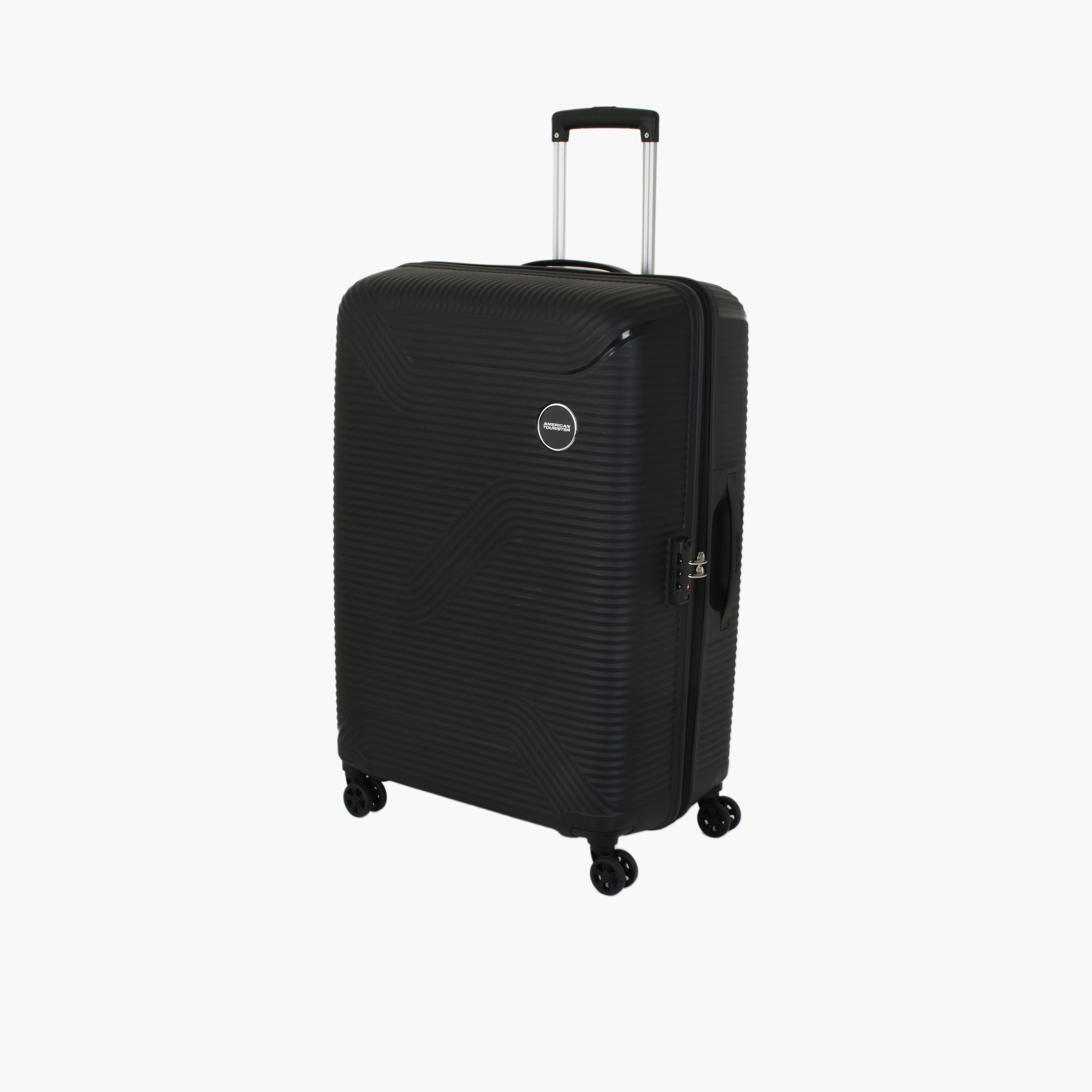 American Tourister Maxplus 79 CM Large Check-in Polypropylene Hard Sided 4-Wheeler Spinner Trolley Bag with TSA Lock-travel-luggagesandbags-luggage-image-1