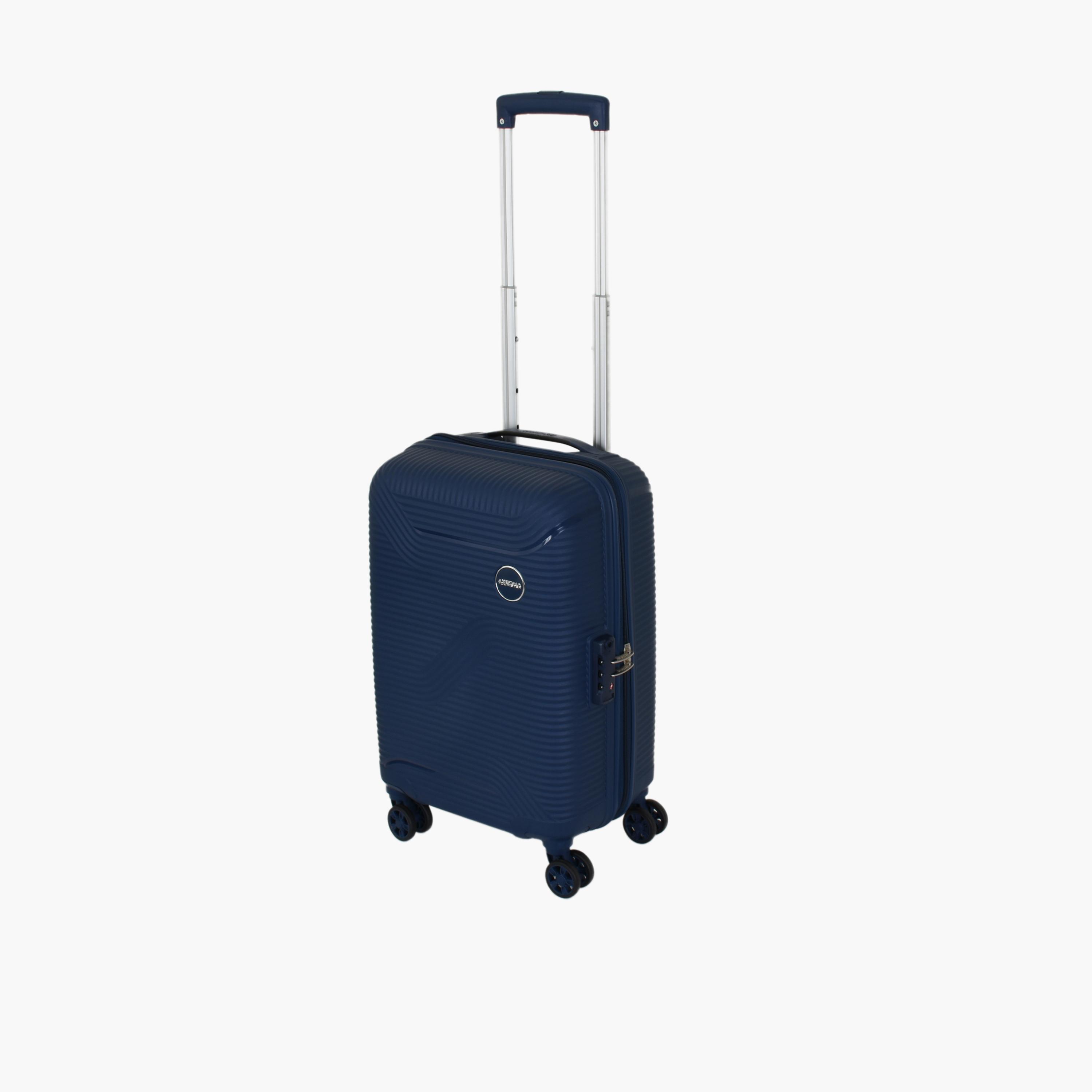 American Tourister Maxplus 55 CM Small Cabin Polypropylene Hard Sided 4-Wheeler Spinner Trolley Bag with TSA Lock-travel-luggagesandbags-luggage-image-1