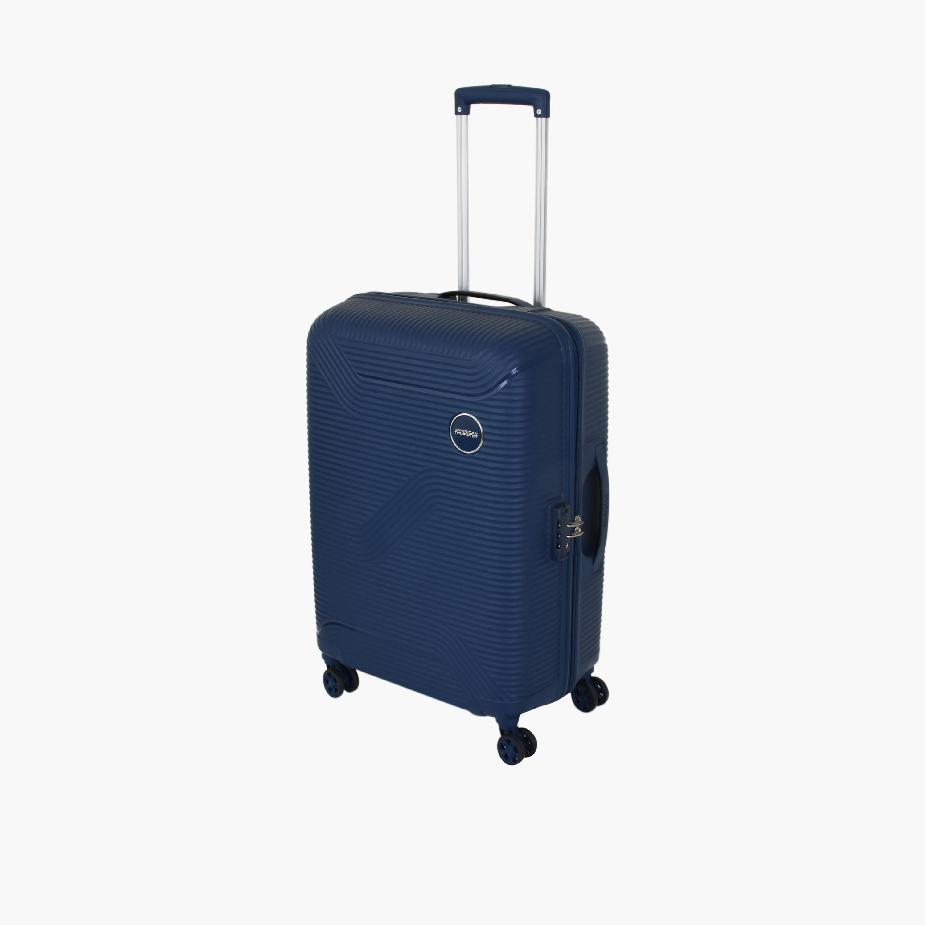 American Tourister Maxplus 68 CM Medium Check-in Polypropylene Hard Sided 4-Wheeler Spinner Trolley Bag with TSA Lock-travel-luggagesandbags-luggage-image-1