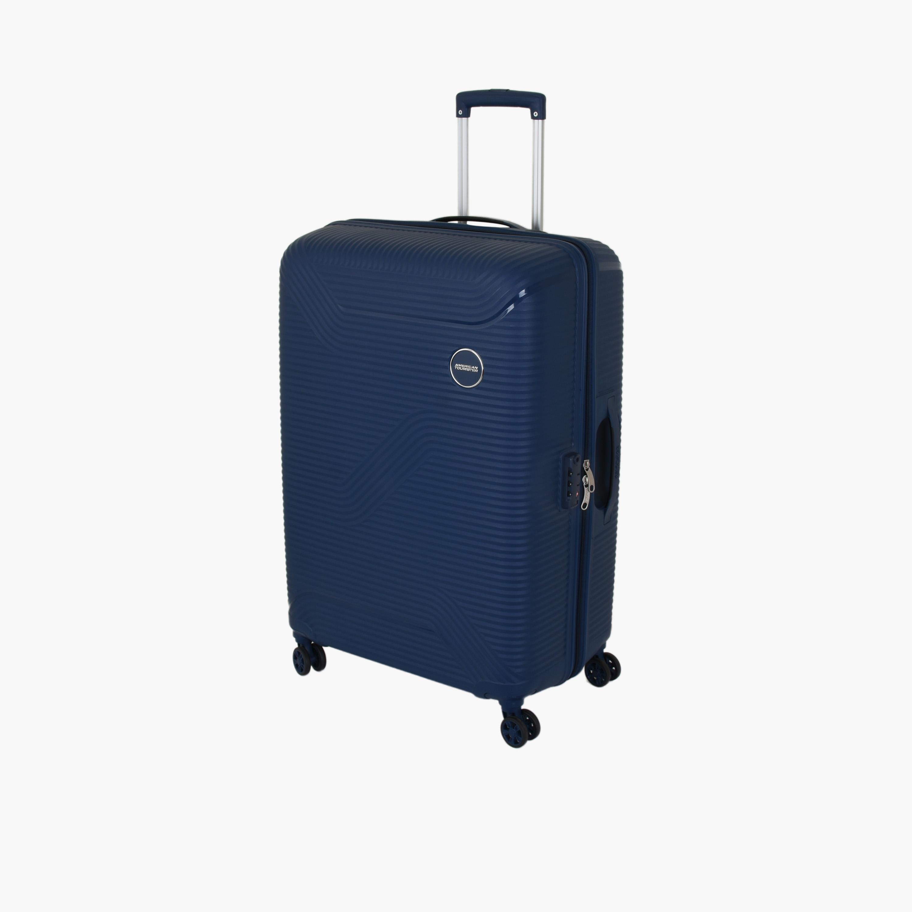 American Tourister Maxplus 79 CM Large Check-in Polypropylene Hard Sided 4-Wheeler Spinner Trolley Bag with TSA Lock-travel-luggagesandbags-luggage-image-1