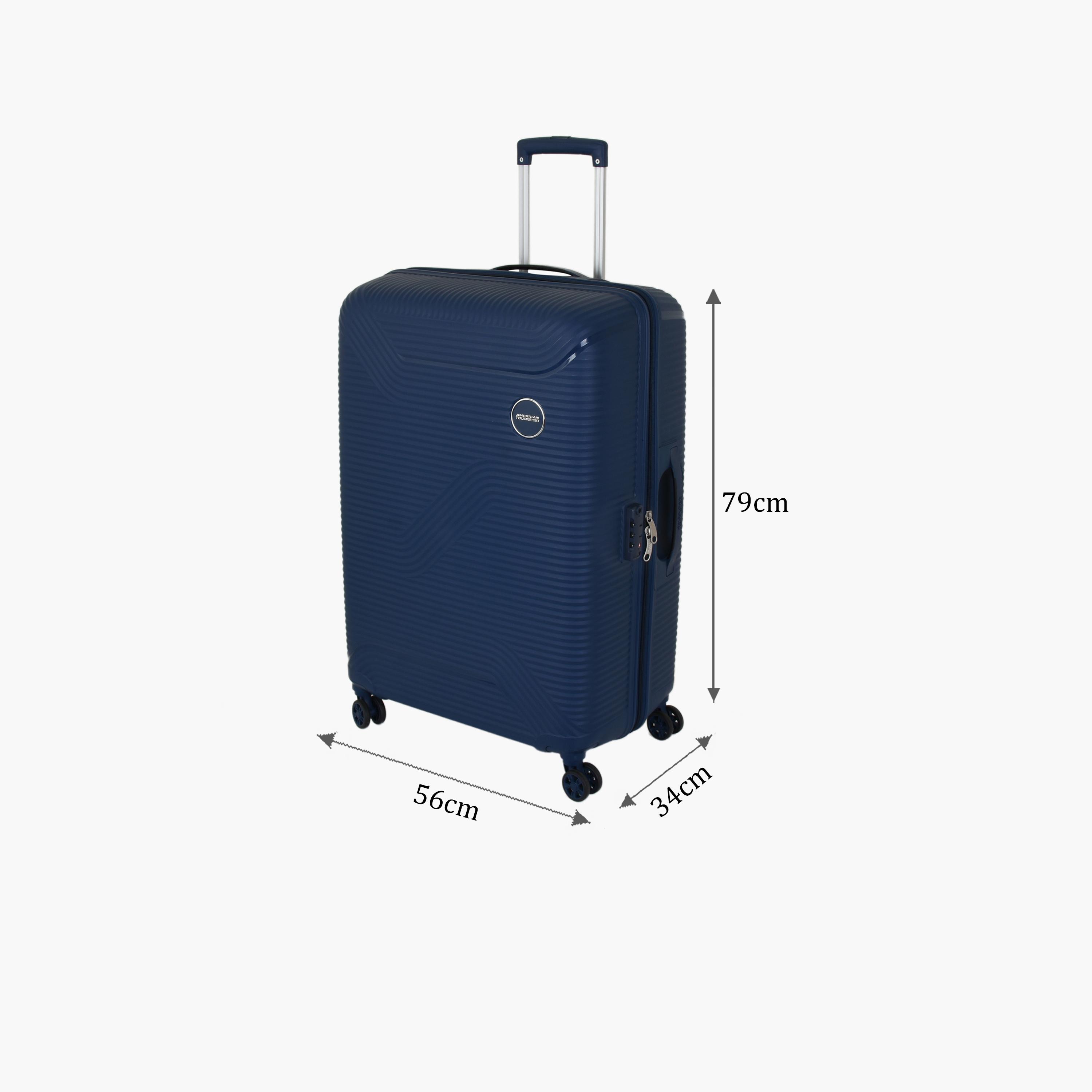 American Tourister Maxplus 79 CM Large Check-in Polypropylene Hard Sided 4-Wheeler Spinner Trolley Bag with TSA Lock-travel-luggagesandbags-luggage-image-2