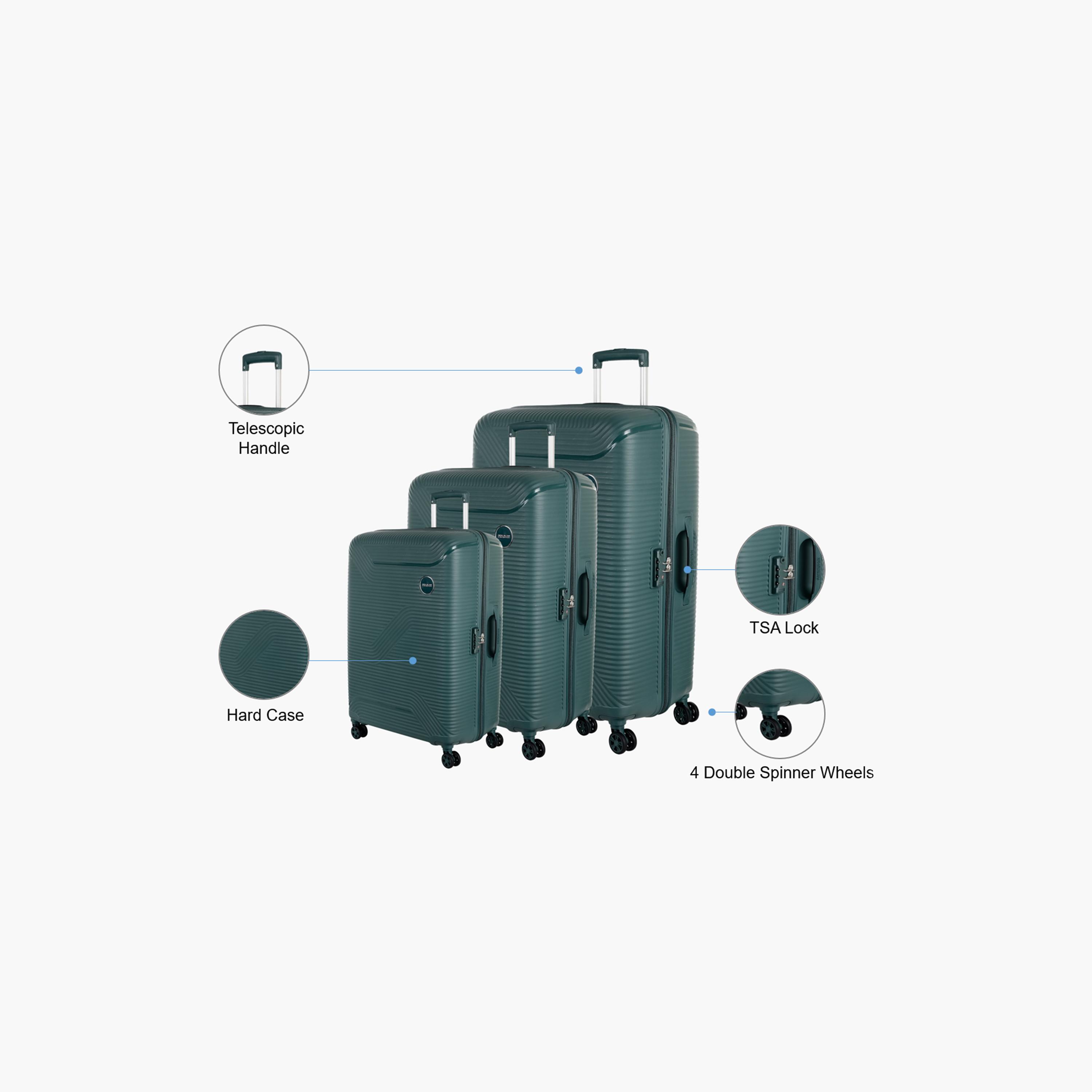 American Tourister Maxplus Set of 3 Polypropylene Hard Sided 4-Wheeler Spinner Trolley Bag with TSA Lock-travel-luggagesandbags-luggage-image-2