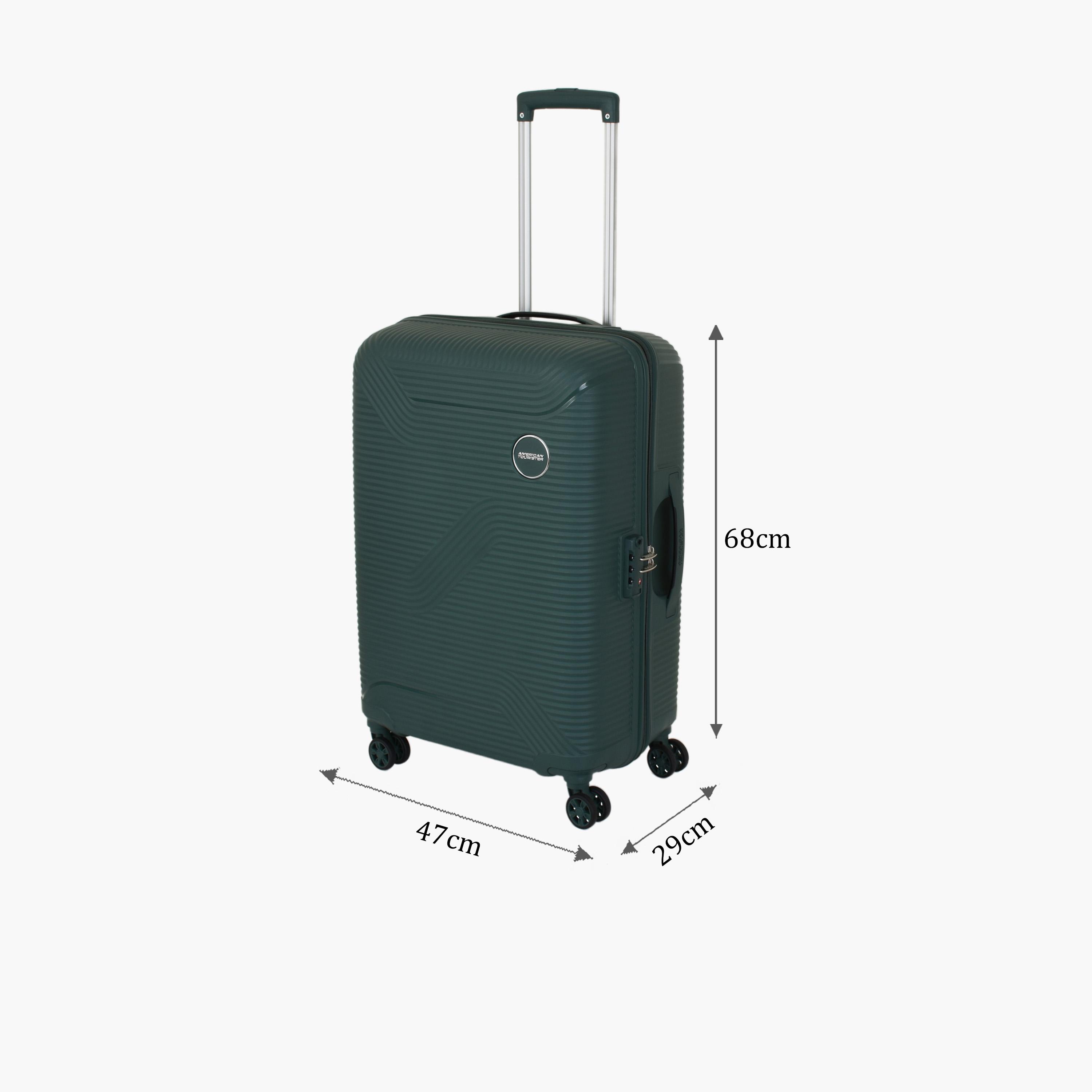 American Tourister Maxplus 68 CM Medium Check-in Polypropylene Hard Sided 4-Wheeler Spinner Trolley Bag with TSA Lock-travel-luggagesandbags-luggage-image-2