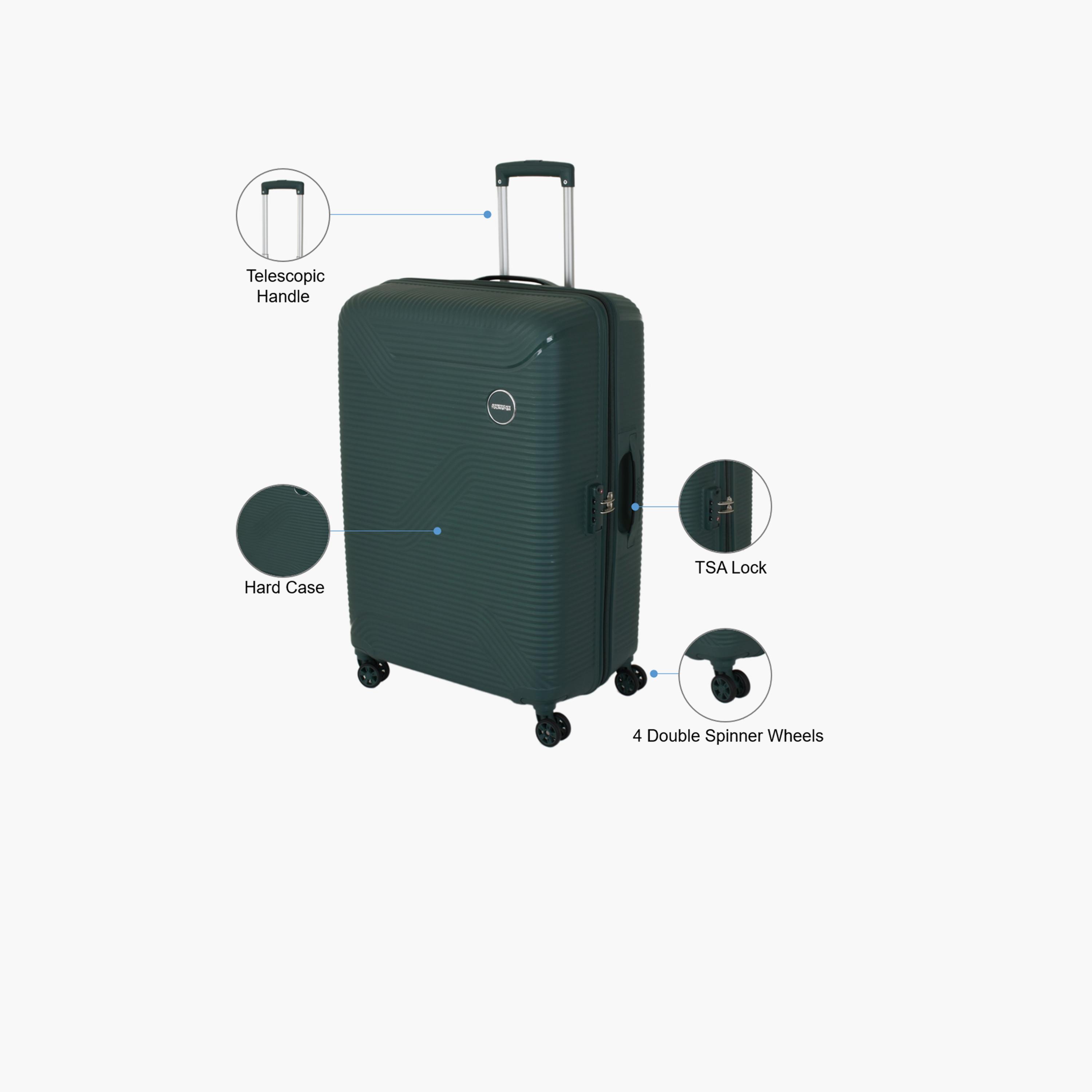American Tourister Maxplus 79 CM Large Check-in Polypropylene Hard Sided 4-Wheeler Spinner Trolley Bag with TSA Lock-travel-luggagesandbags-luggage-image-3