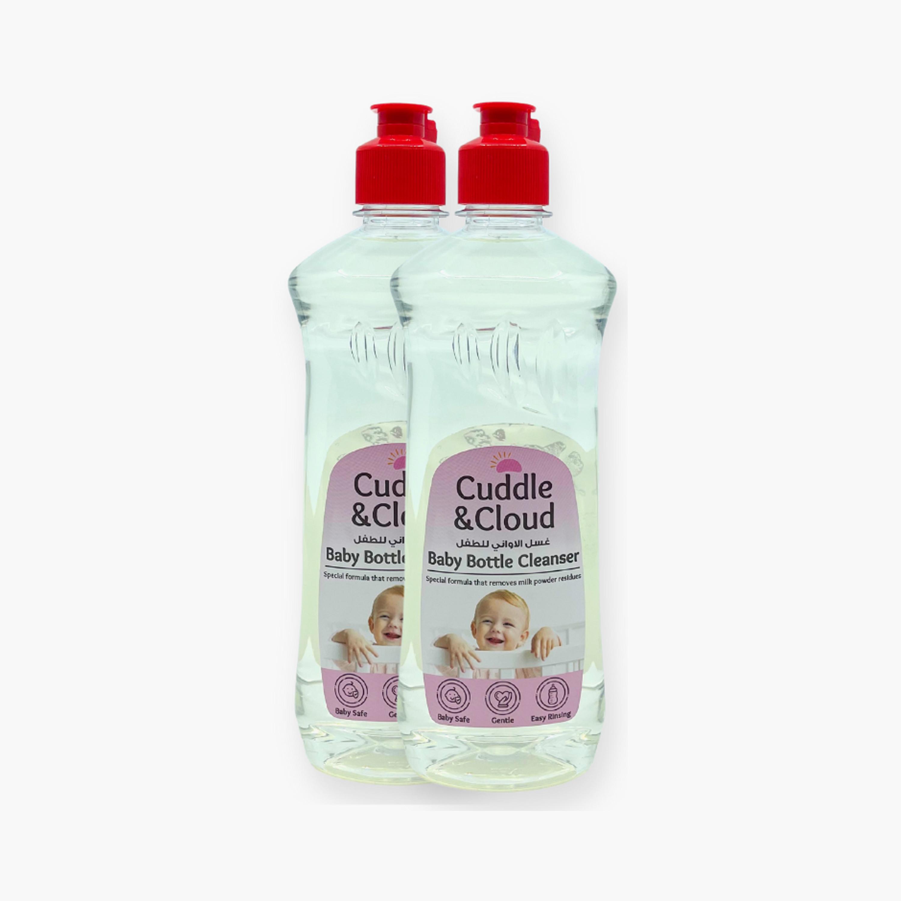 Cuddle & Cloud 2-Piece Baby Bottle Washing Liquid Cleanser - 500 ml-baby-feeding-accessories-image-1