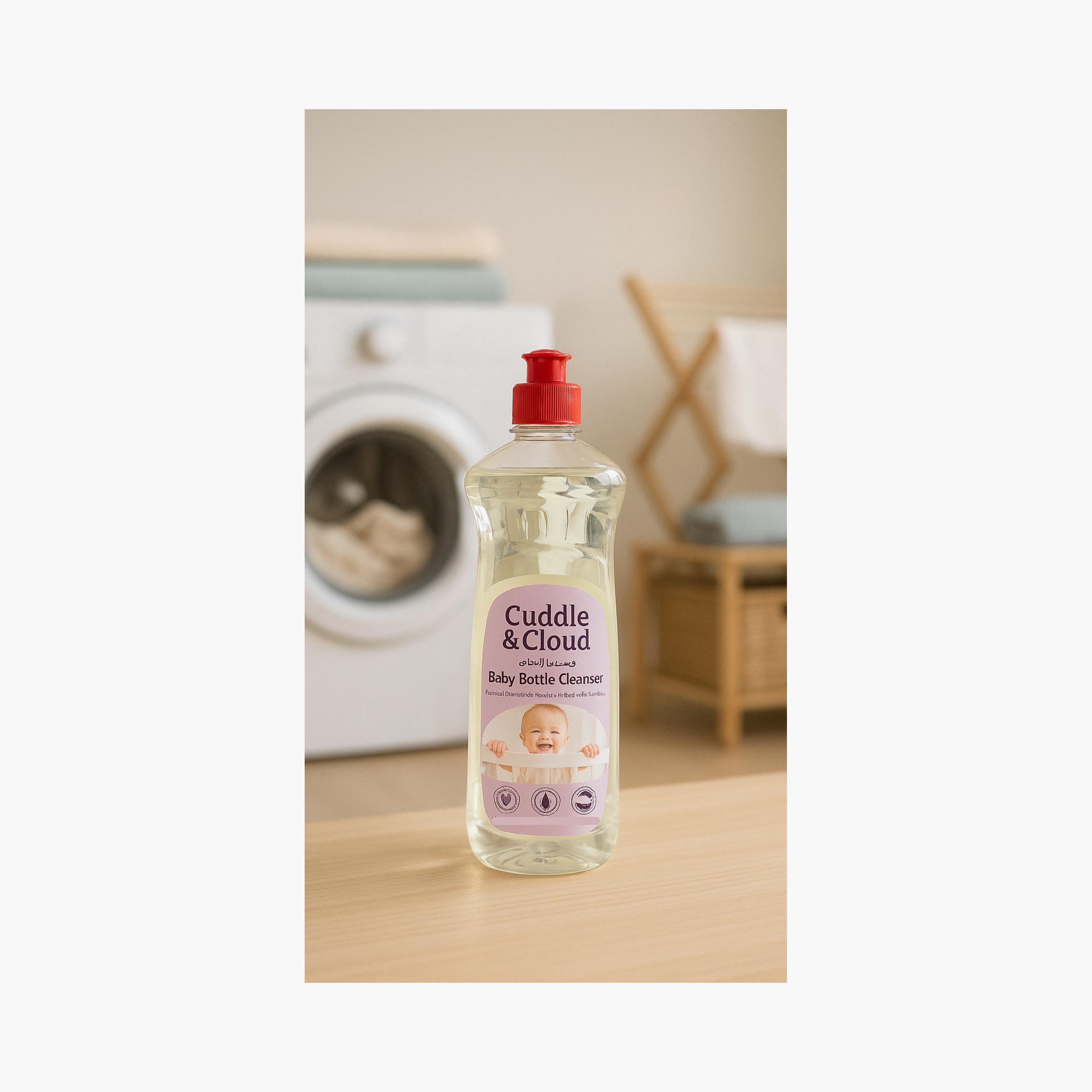 Cuddle & Cloud 2-Piece Baby Bottle Washing Liquid Cleanser - 500 ml-baby-feeding-accessories-image-4