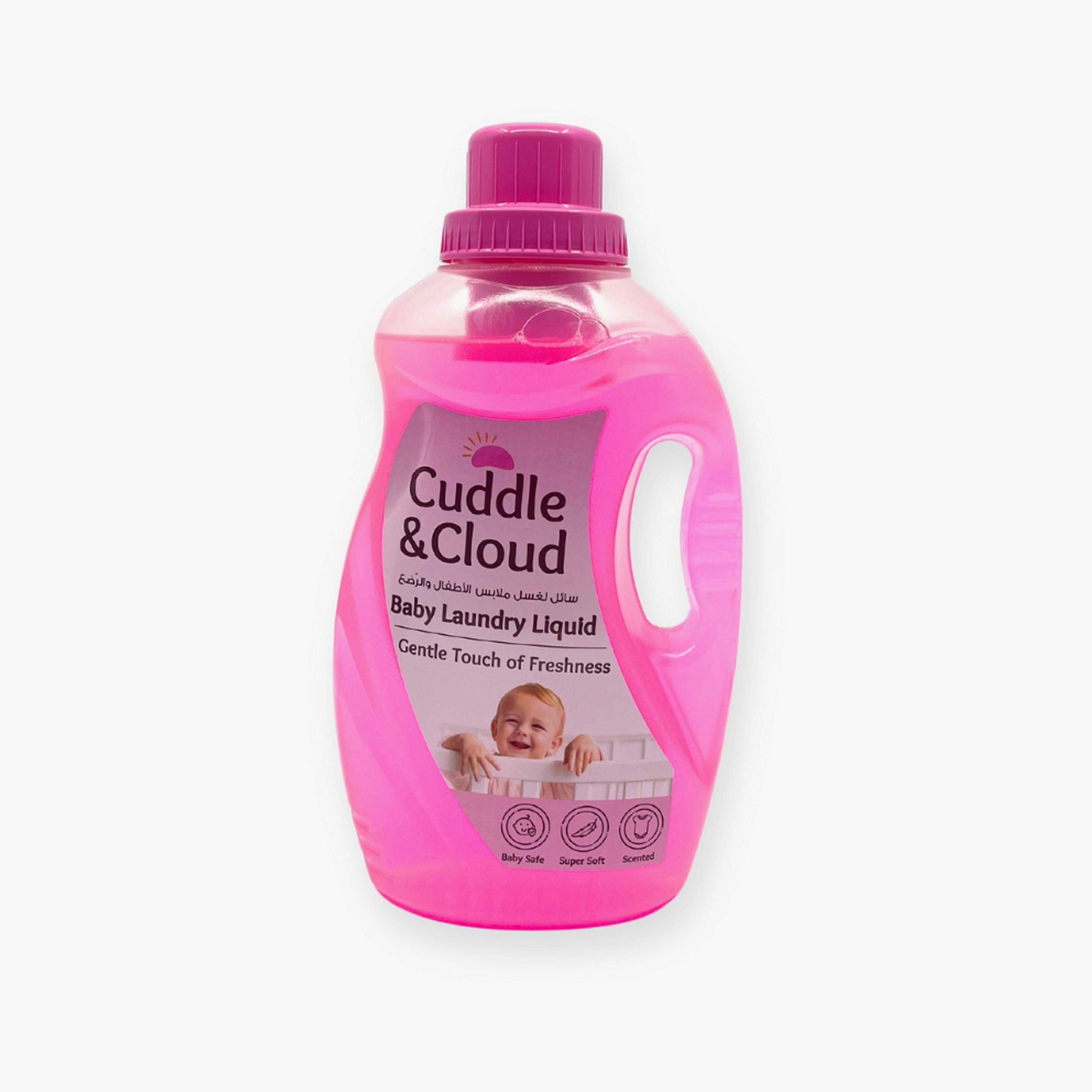 Cuddle & Cloud 2-Piece Baby Laundry Liquid Detergent - 1000 ml-baby-feeding-cleaningliquids-image-2