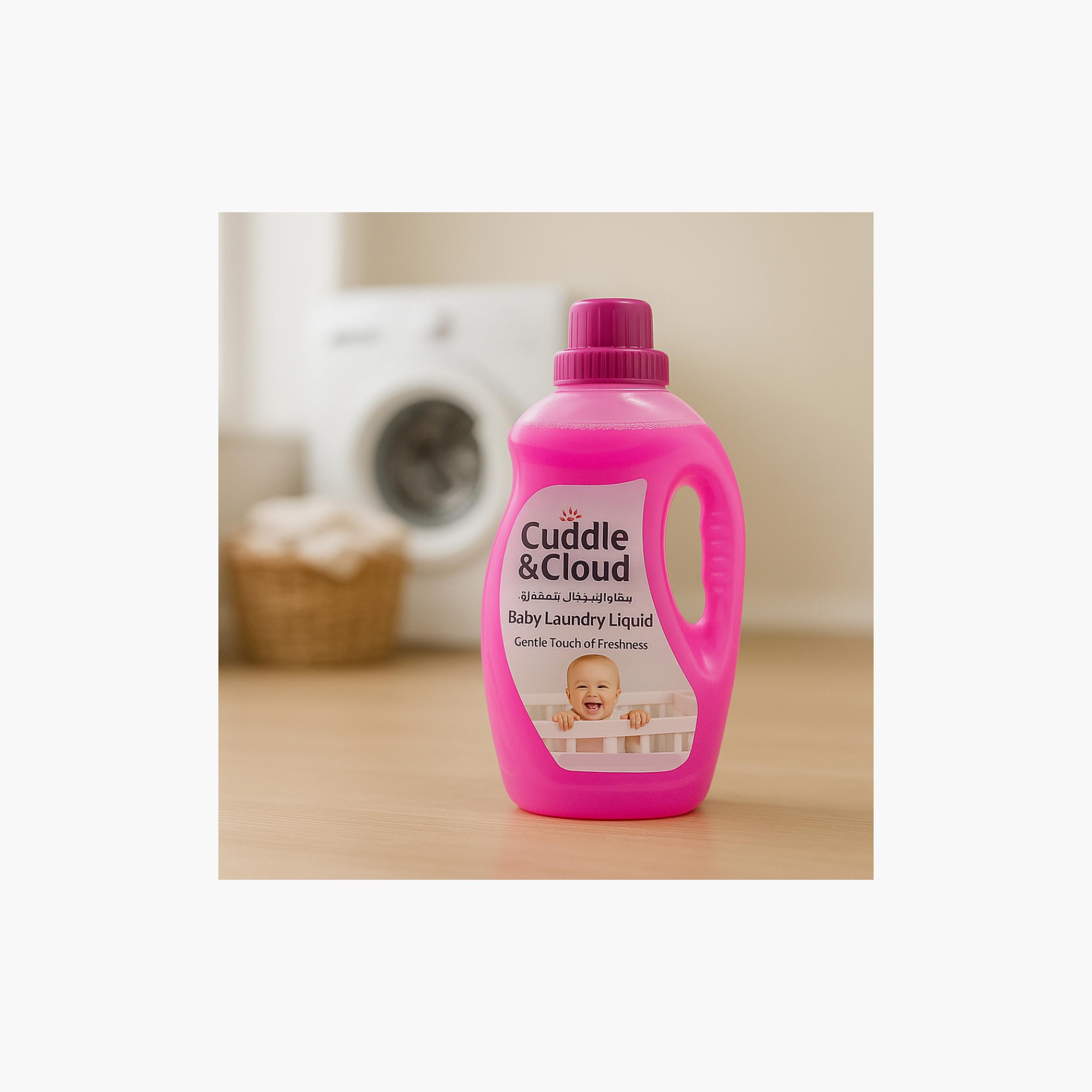 Cuddle & Cloud 2-Piece Baby Laundry Liquid Detergent - 1000 ml-baby-feeding-cleaningliquids-image-4