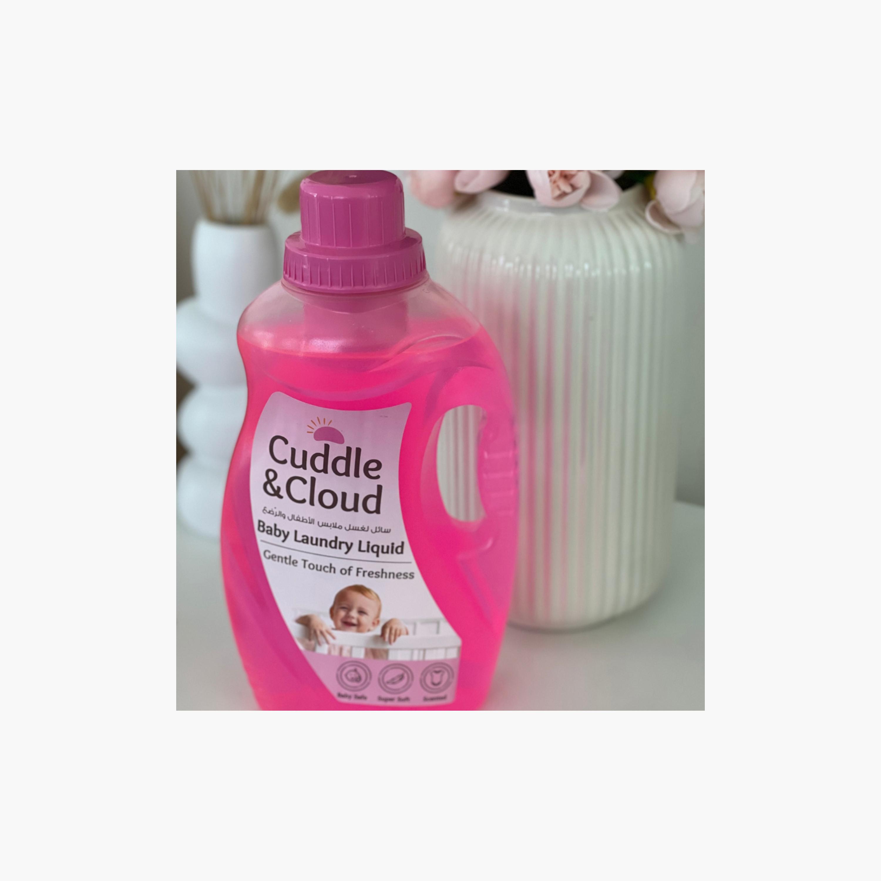 Cuddle & Cloud 2-Piece Baby Laundry Liquid Detergent - 1000 ml-baby-feeding-cleaningliquids-image-5