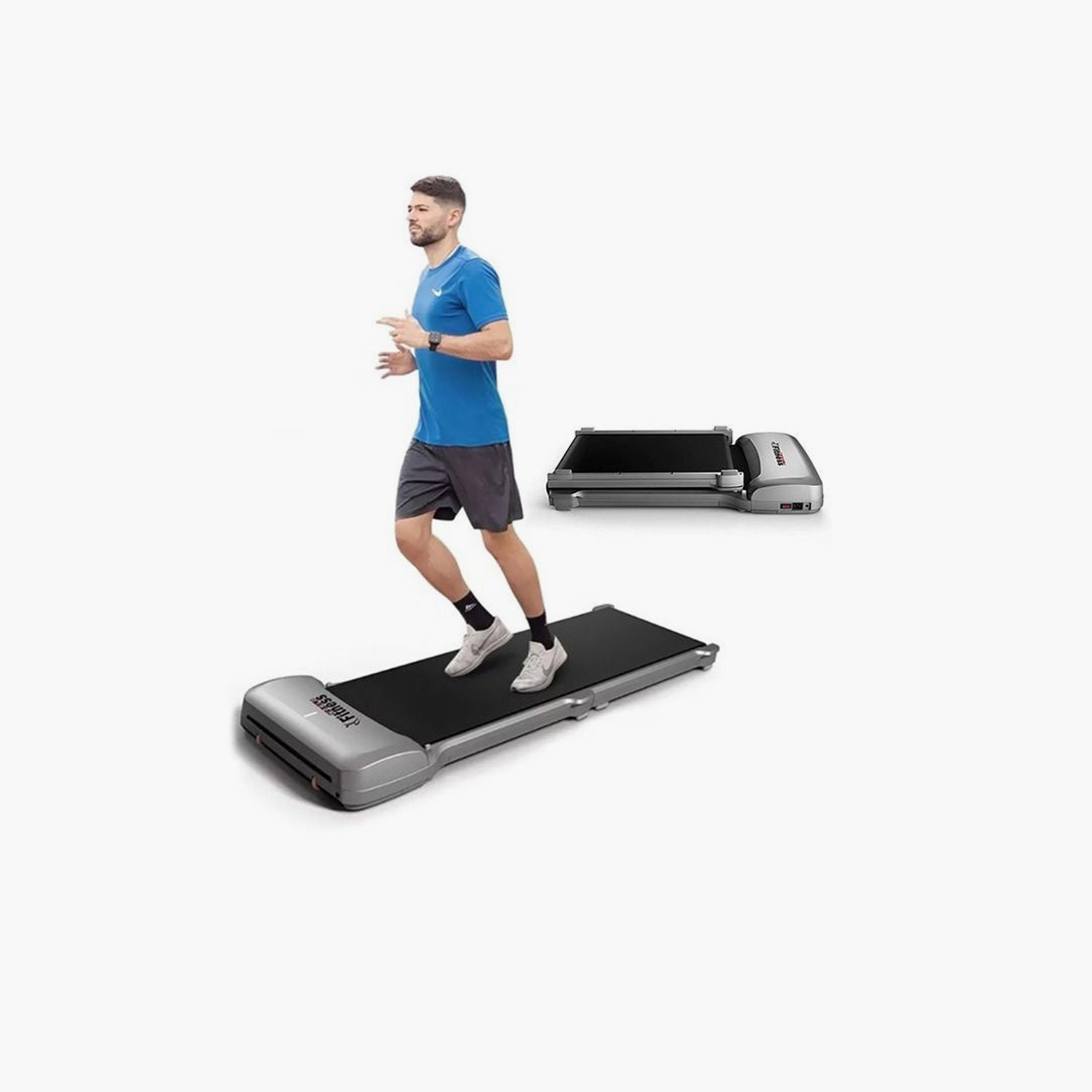 Fitness World Folding Belt Trailer For Workout Mini Noise Free Conveyor With Home Flat Belt-sports-gear-gym-image-1
