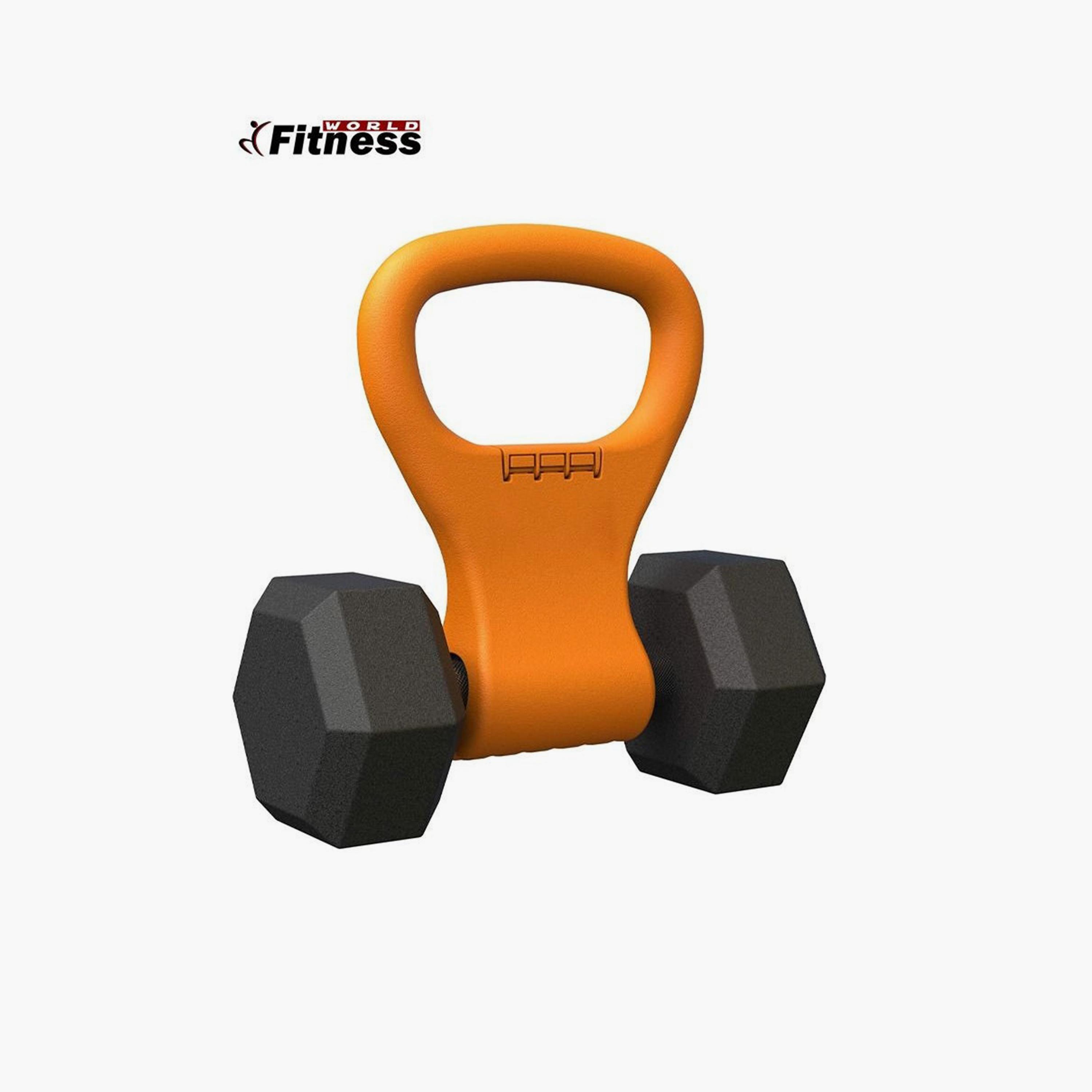 Fitness World Dumbbell & Weight Disc Holder Handle For Workout-sports-gear-gym-image-1