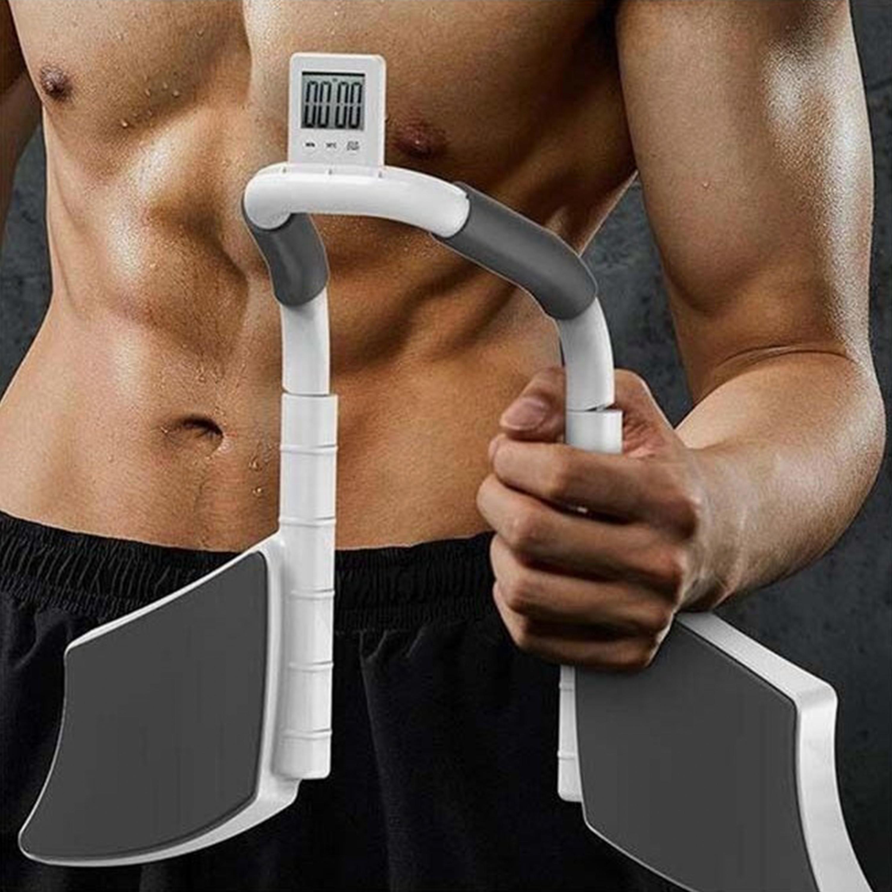 Fitness World Abdominal Muscle Exerciser For Workout Elbow Support With Electronic Timer-sports-gear-gym-image-5