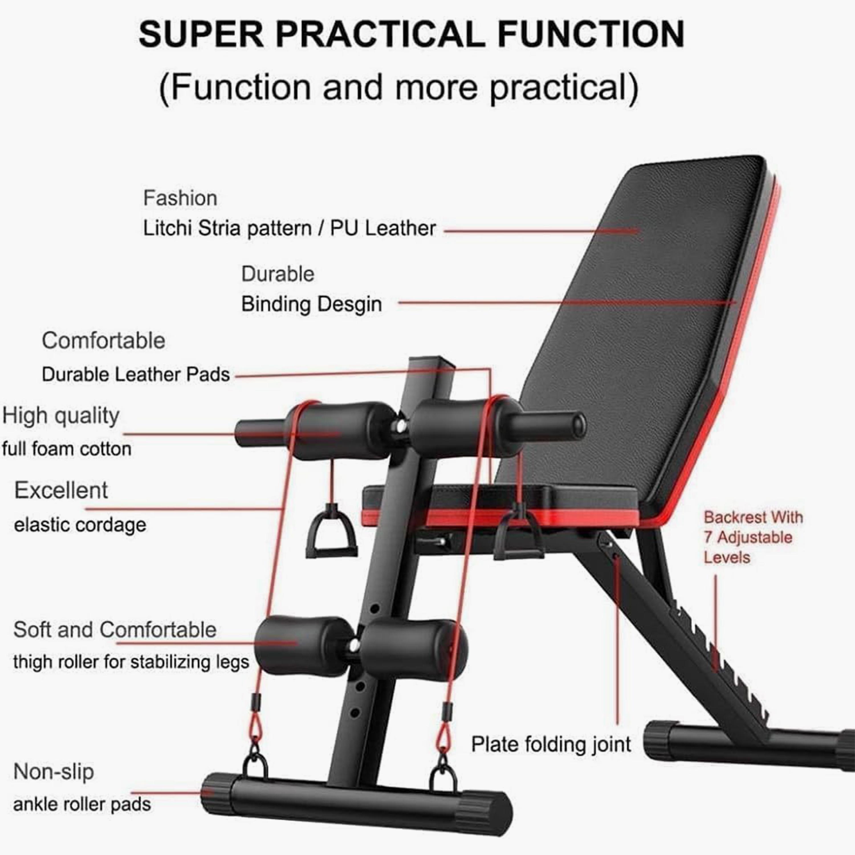 Fitness World Adjustable Lifting Weight Bench For Workout-sports-gear-gym-image-5