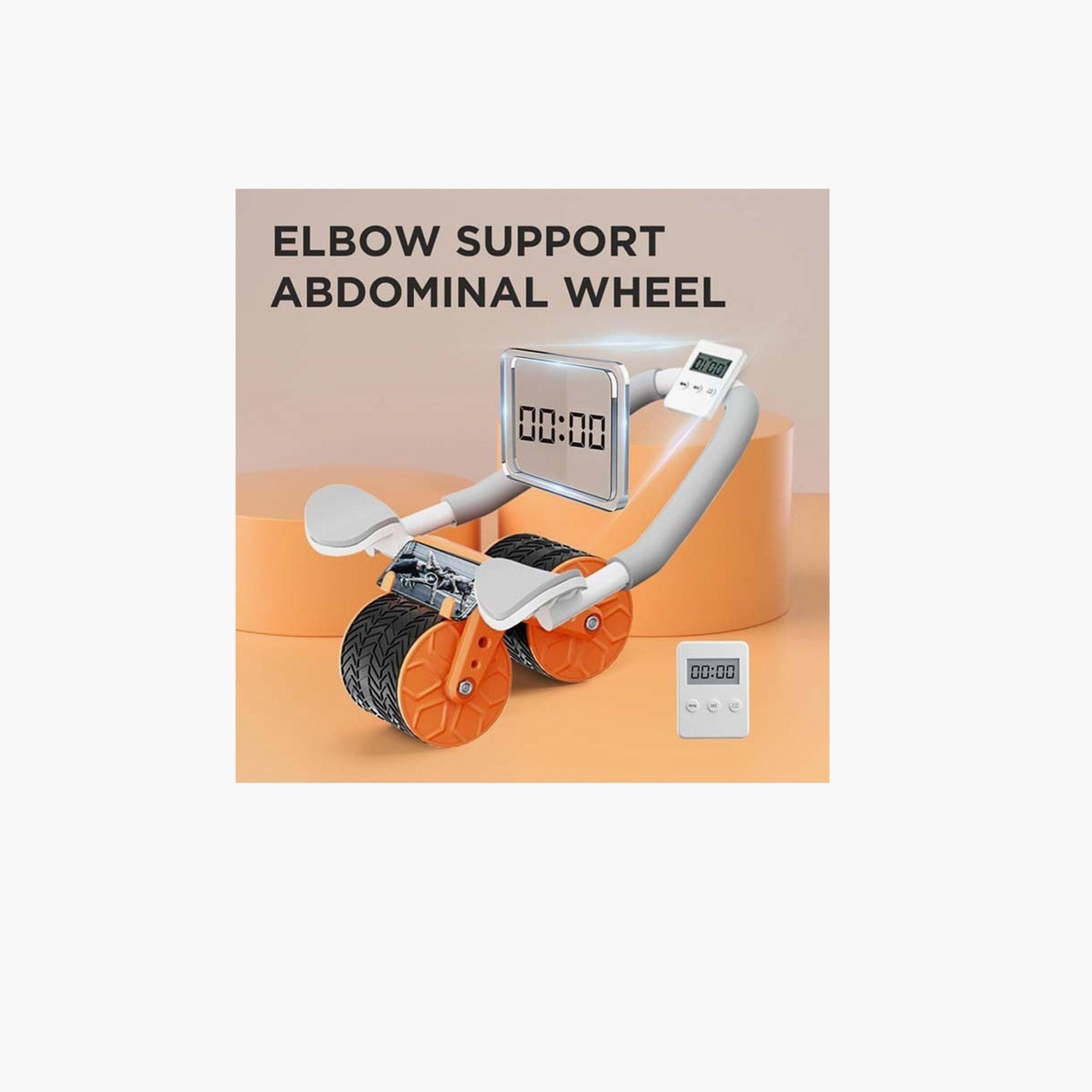 Fitness World Abdominal Roller For Workout With Elbow Support-sports-gear-gym-image-3