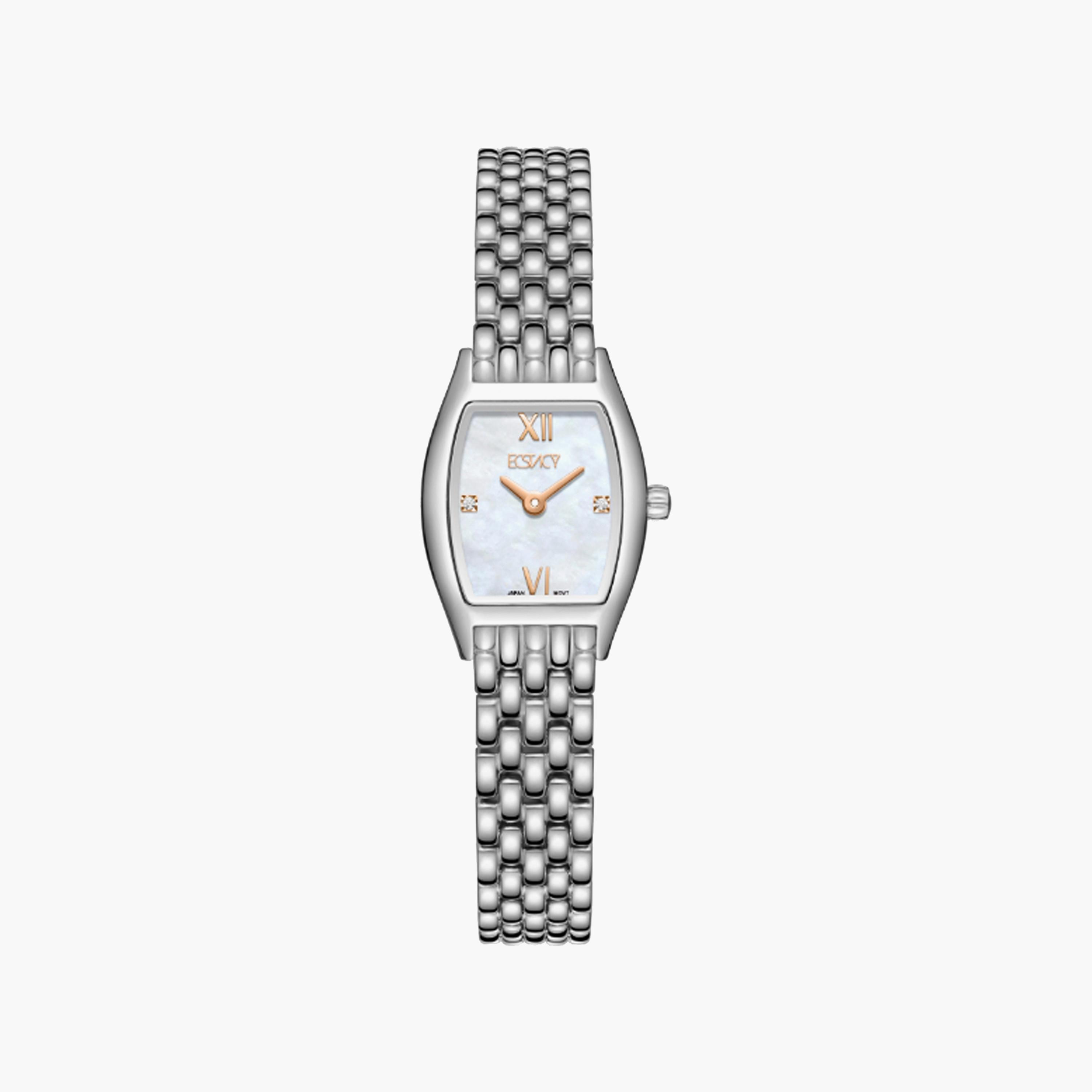 E25501-SBSMK | ساعة حريمي أنالوج ستانلس ستيل من اكستيسي، فضي مقاس 26 مم-women-watchesandjewellery-watches-image-1