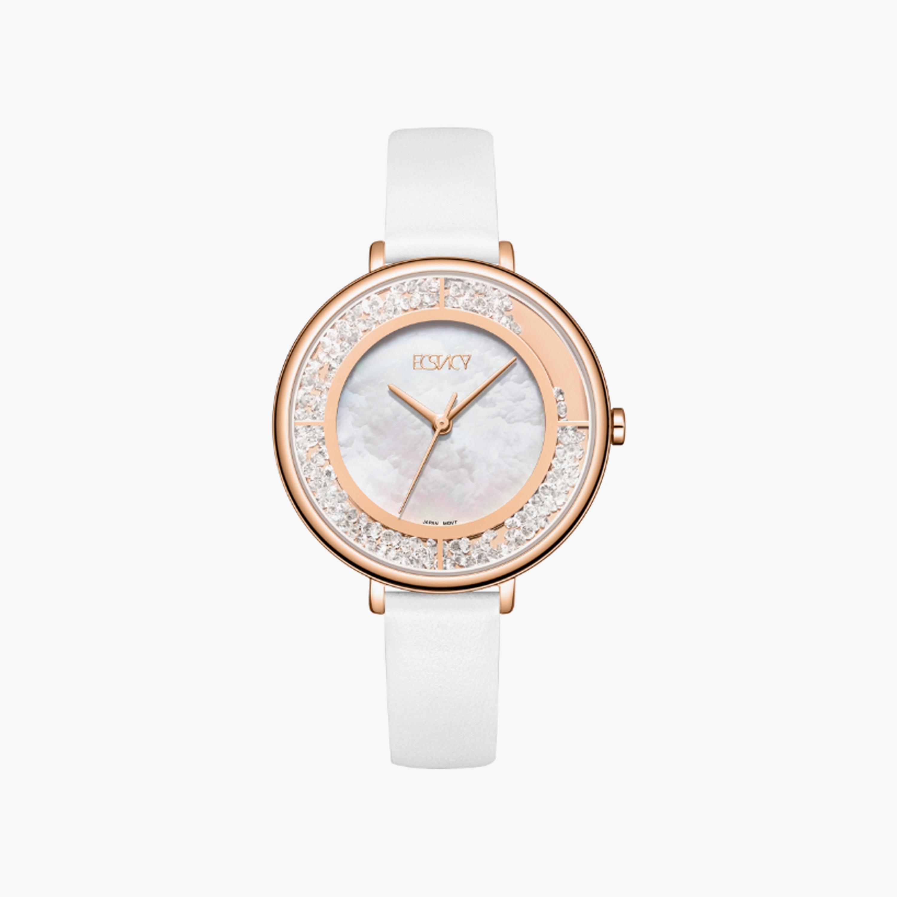 E23501-RLWM | ساعة حريمي أنالوج من إكستاسي، 36 مم، جلدي أبيض-women-watchesandjewellery-watches-image-1