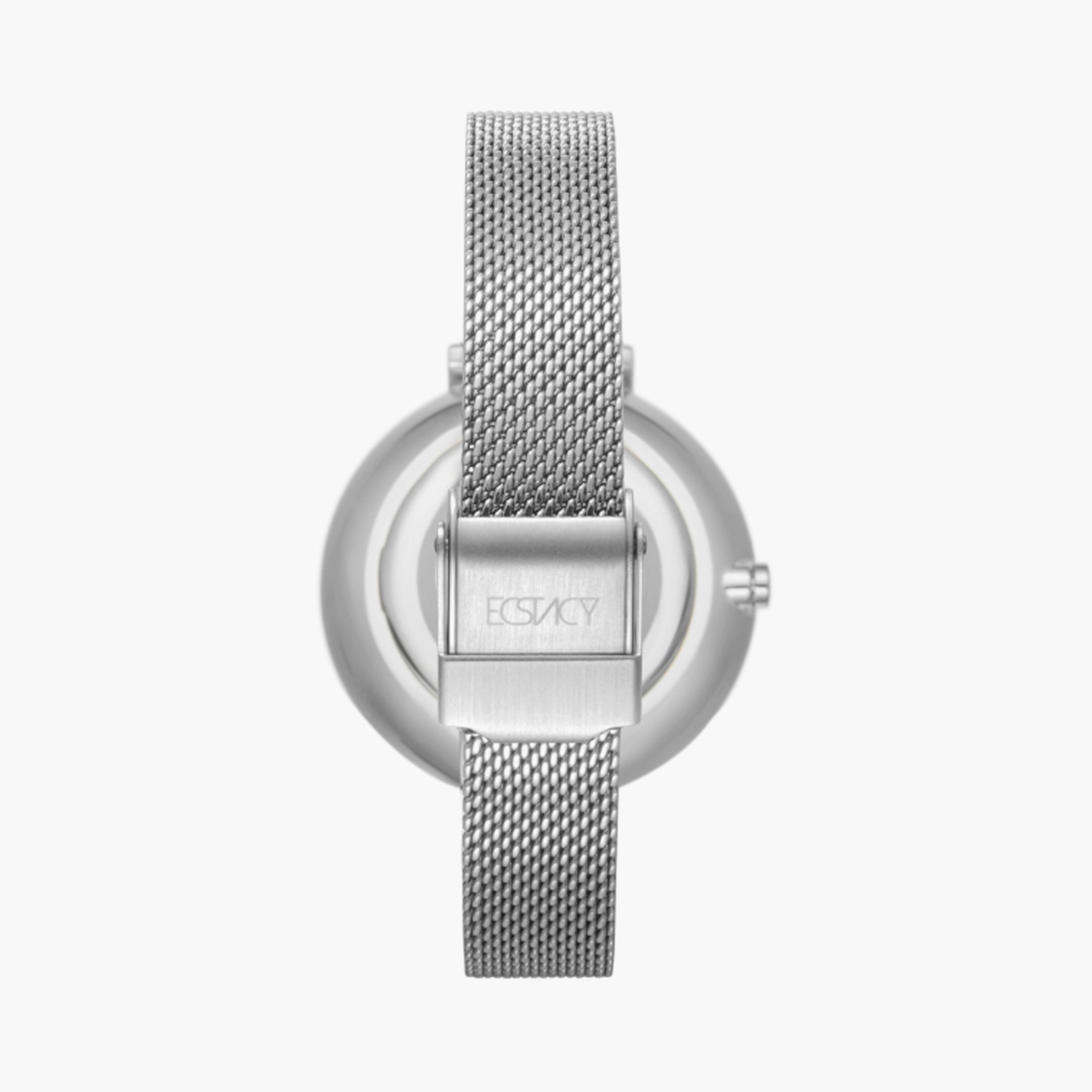 Ecstacy Women's 36 MM Silver Analog Stainless Steel Watch | E23501-SBSL-women-watchesandjewellery-watches-image-3