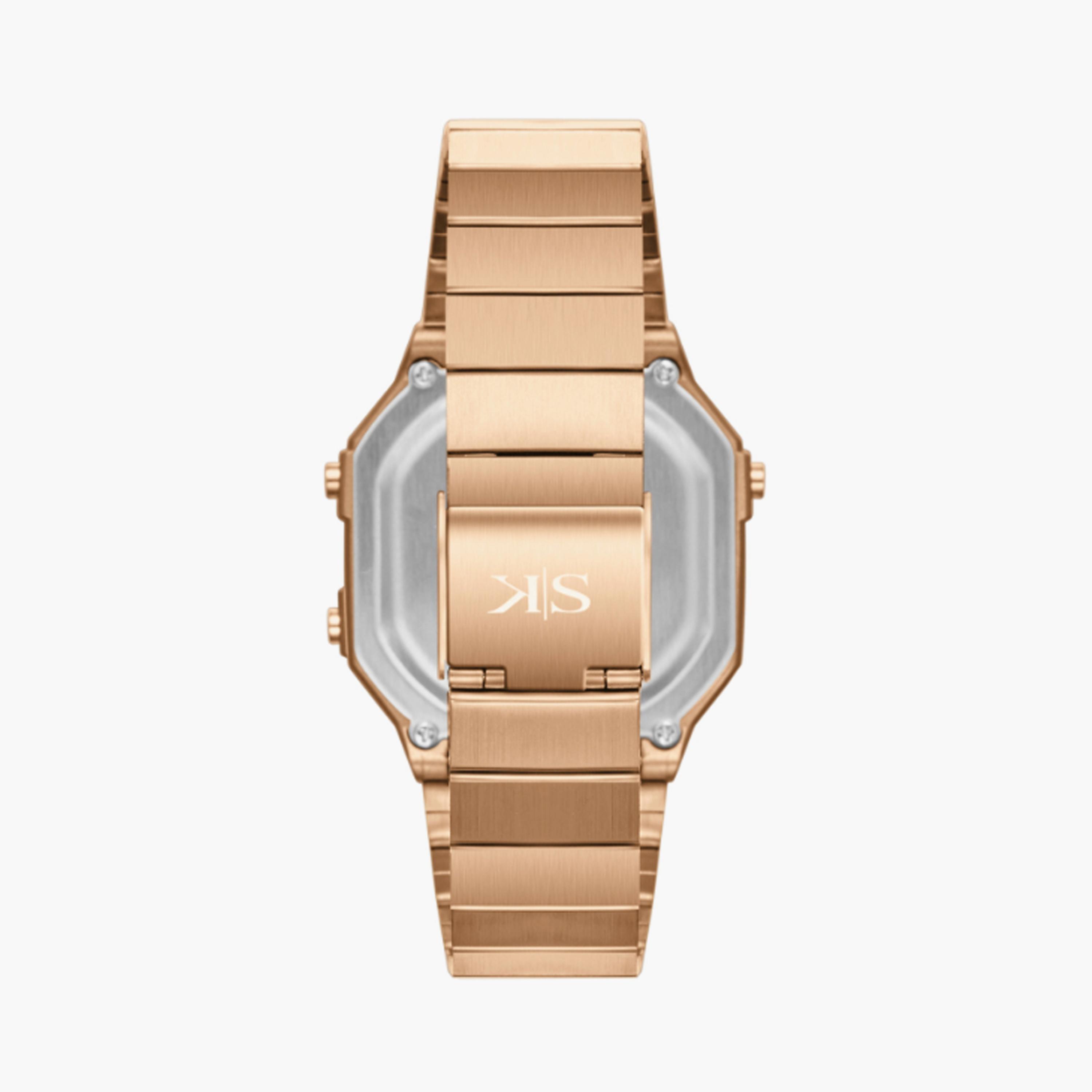 Kenneth Scott Women's 39 MM Rose Gold Digital Stainless Steel Watch | K25705-RBKK-women-watchesandjewellery-watches-image-3