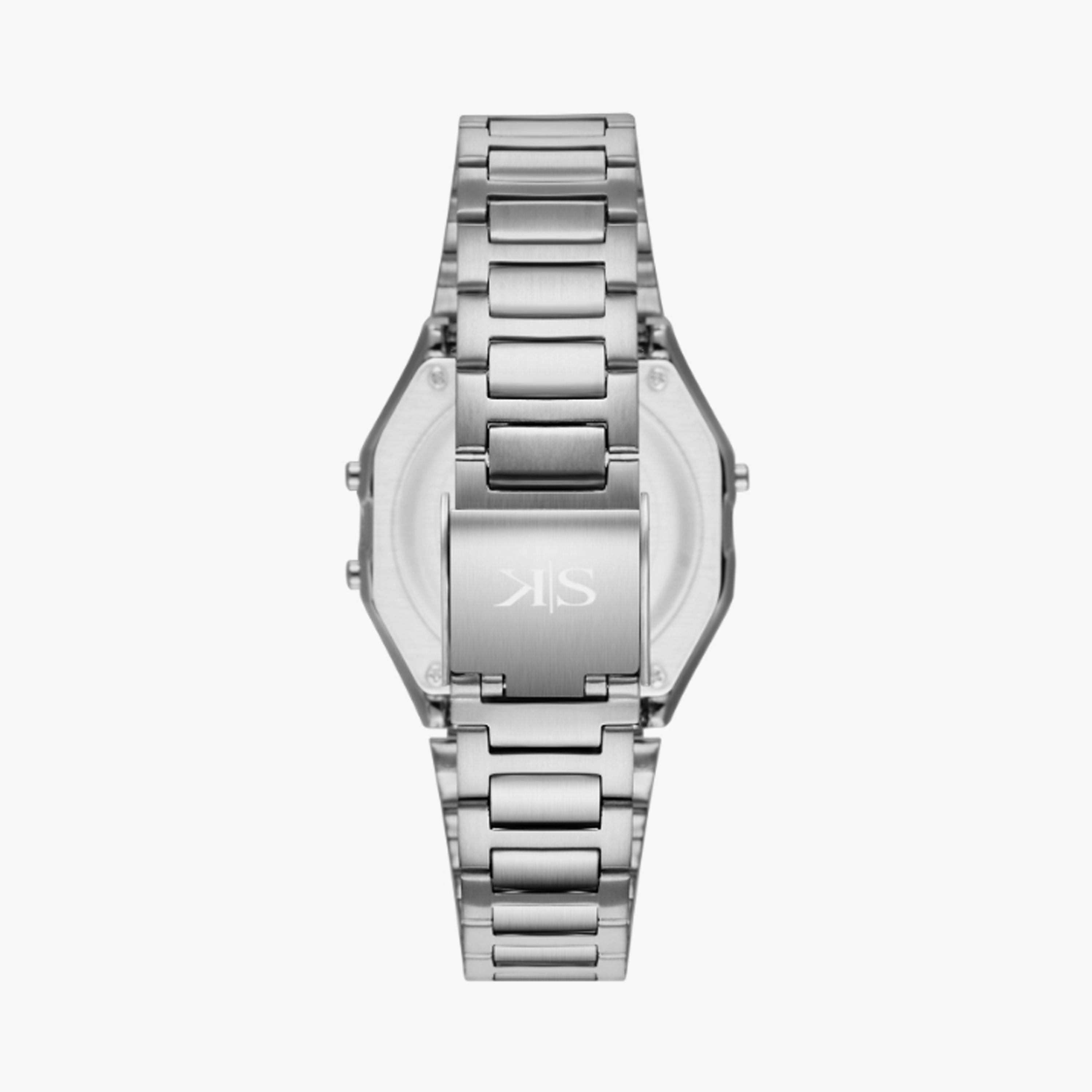 K25206-SBSB | ساعة حريمي بشاشة رقمية ستانلس ستيل من كينيث سكوت فضي مقاس 36 مم-men-watchesandjewellery-watches-image-3