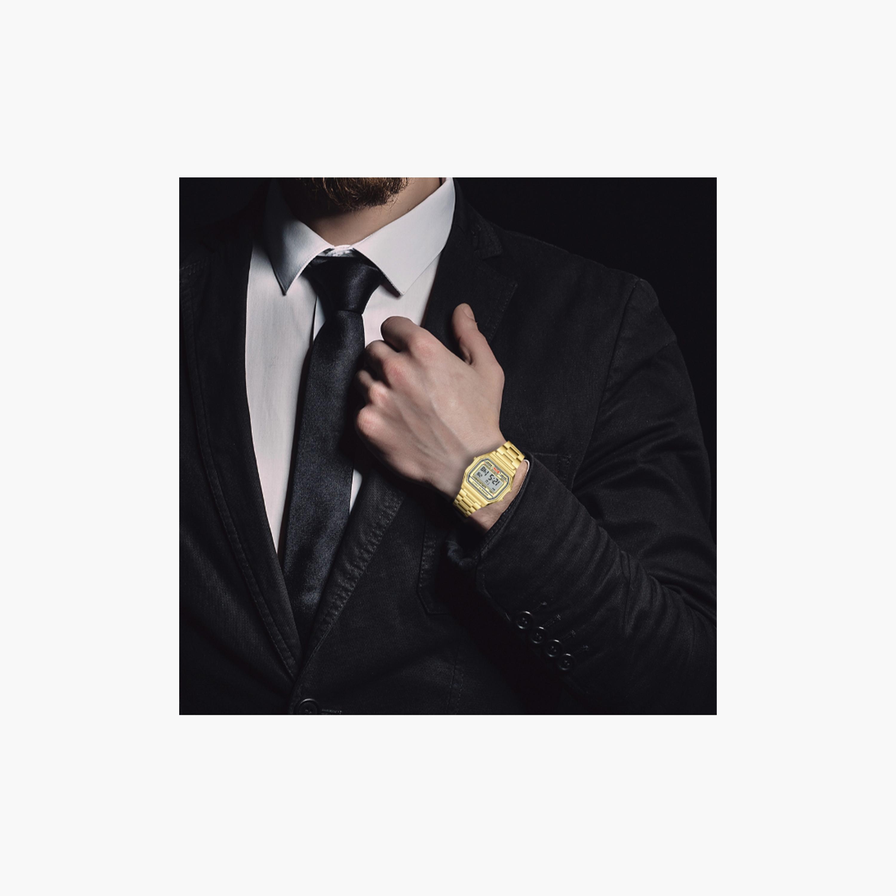 Kenneth Scott Men's 36 MM Gold Digital Stainless Steel Watch | K25206-GBGC-men-watchesandjewellery-watches-image-6