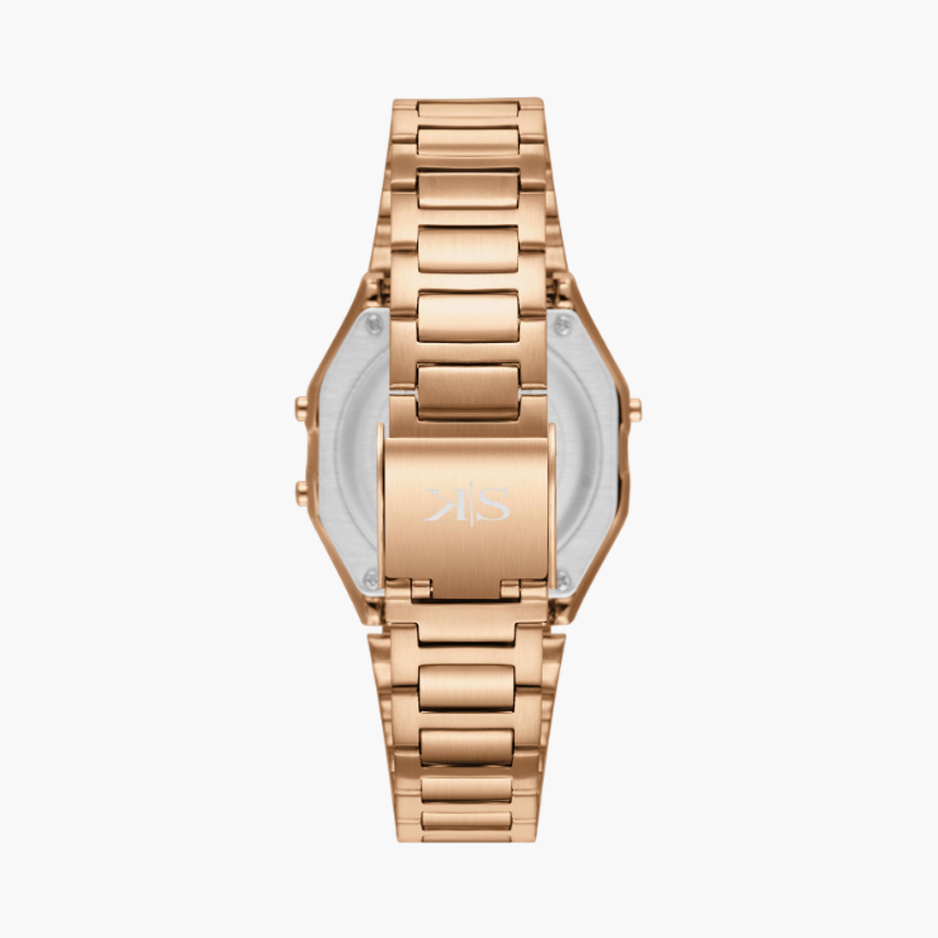 K25206-RBKK | ساعة حريمي بشاشة رقمية ستانلس ستيل من كينيث سكوت وردي ذهبي مقاس 36 مم-men-watchesandjewellery-watches-image-3