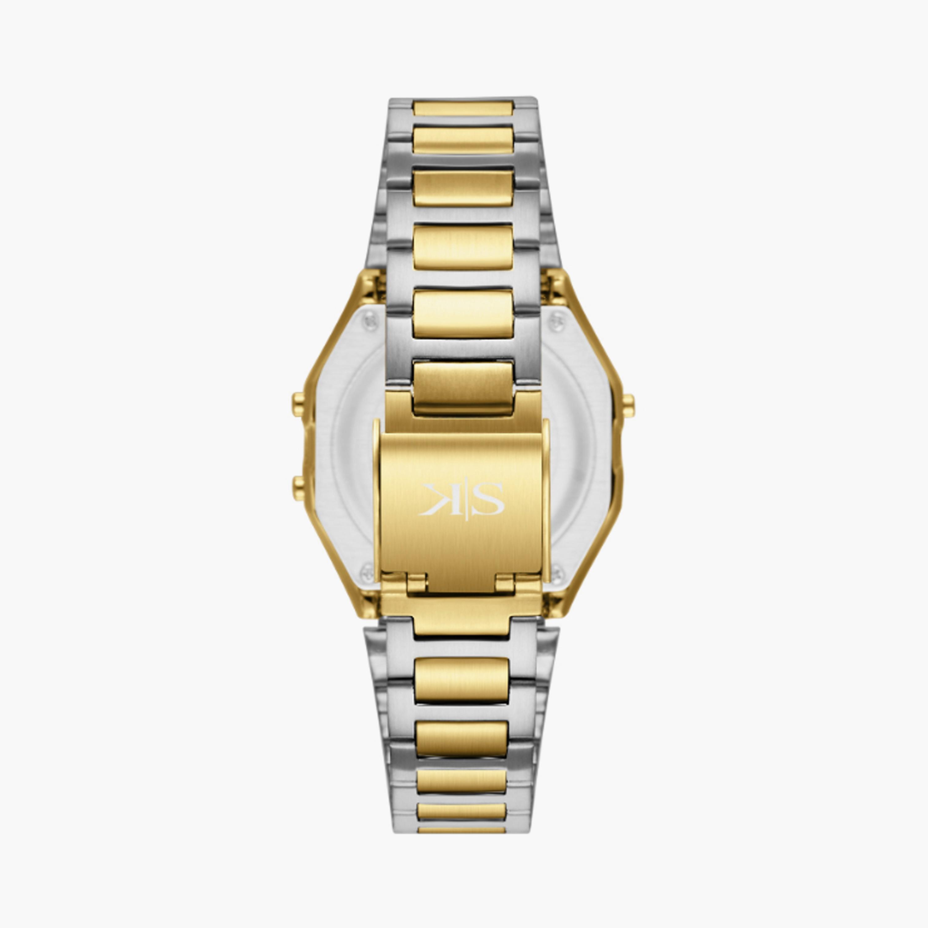 K25206-TBTB | ساعة حريمي بشاشة رقمية ستانلس ستيل من كينيث سكوت وردي وذهبي مقاس 36 مم-men-watchesandjewellery-watches-image-3