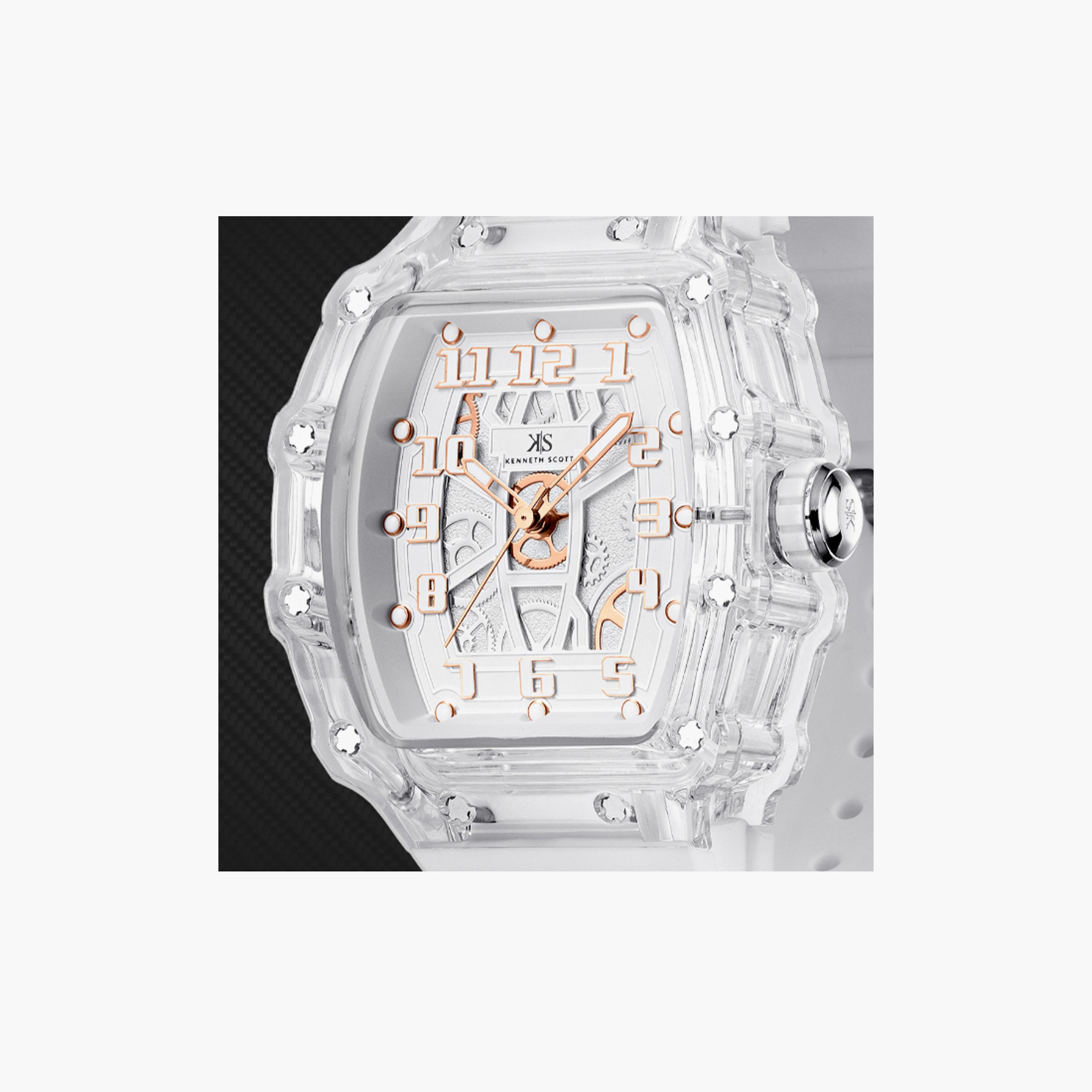 K25009-SSWW | ساعة للرجال من كينيث سكوت بعرض انالوج وسوار سيليكون، ابيض مقاس 43 مم-men-watchesandjewellery-watches-image-4